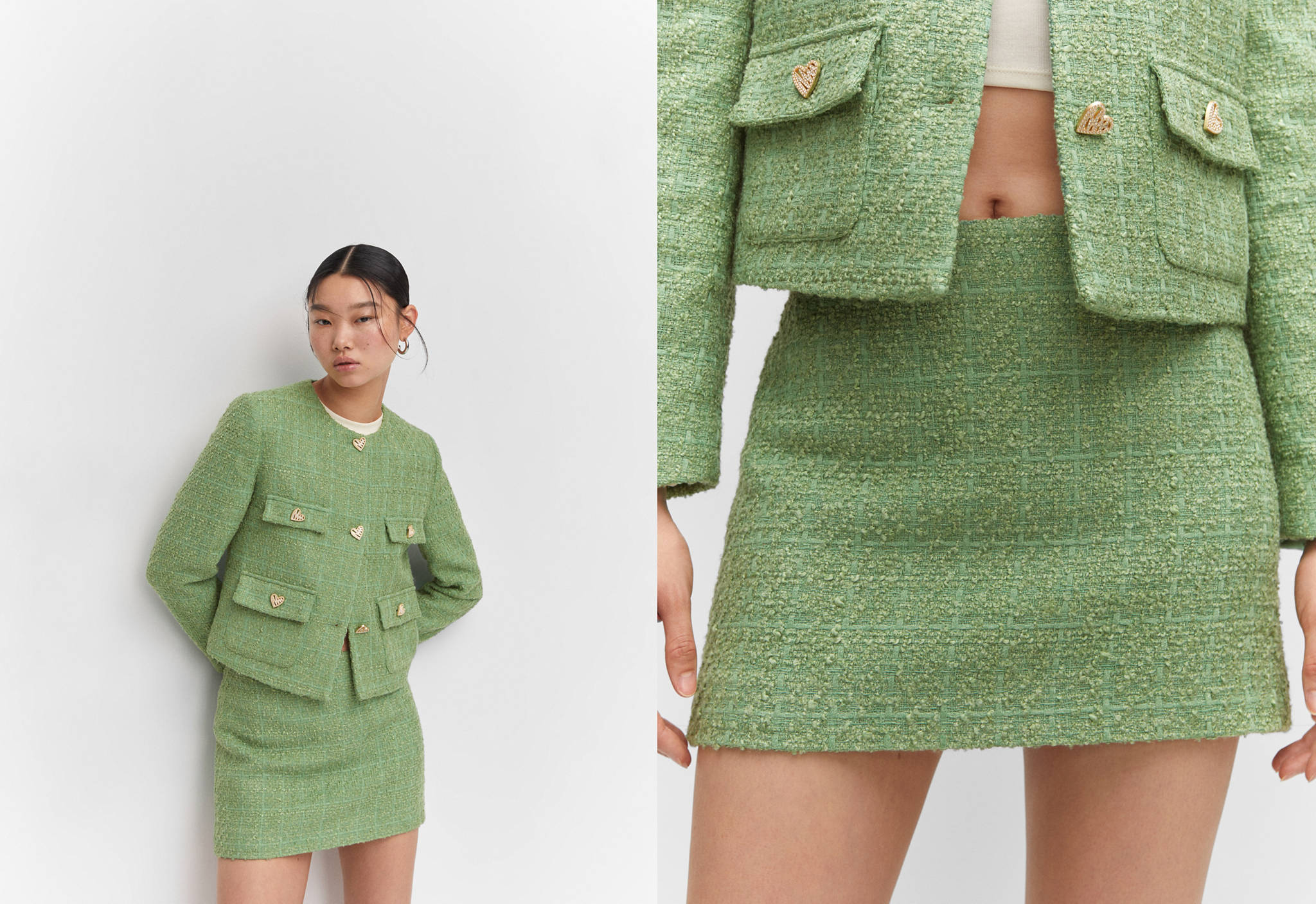 Tweed miniskirt - Panoramic plane