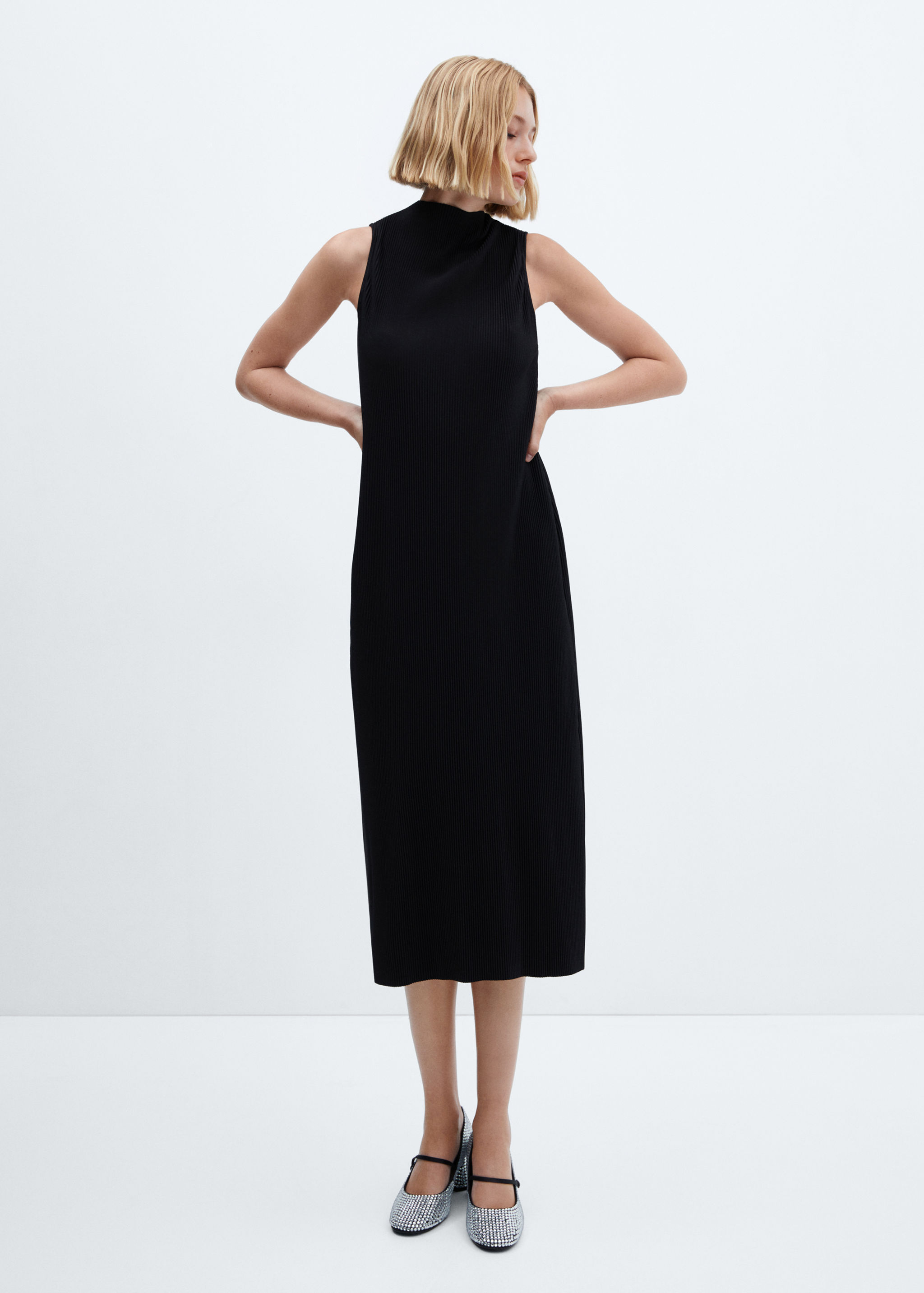 Tailored ribbed dress - General plane