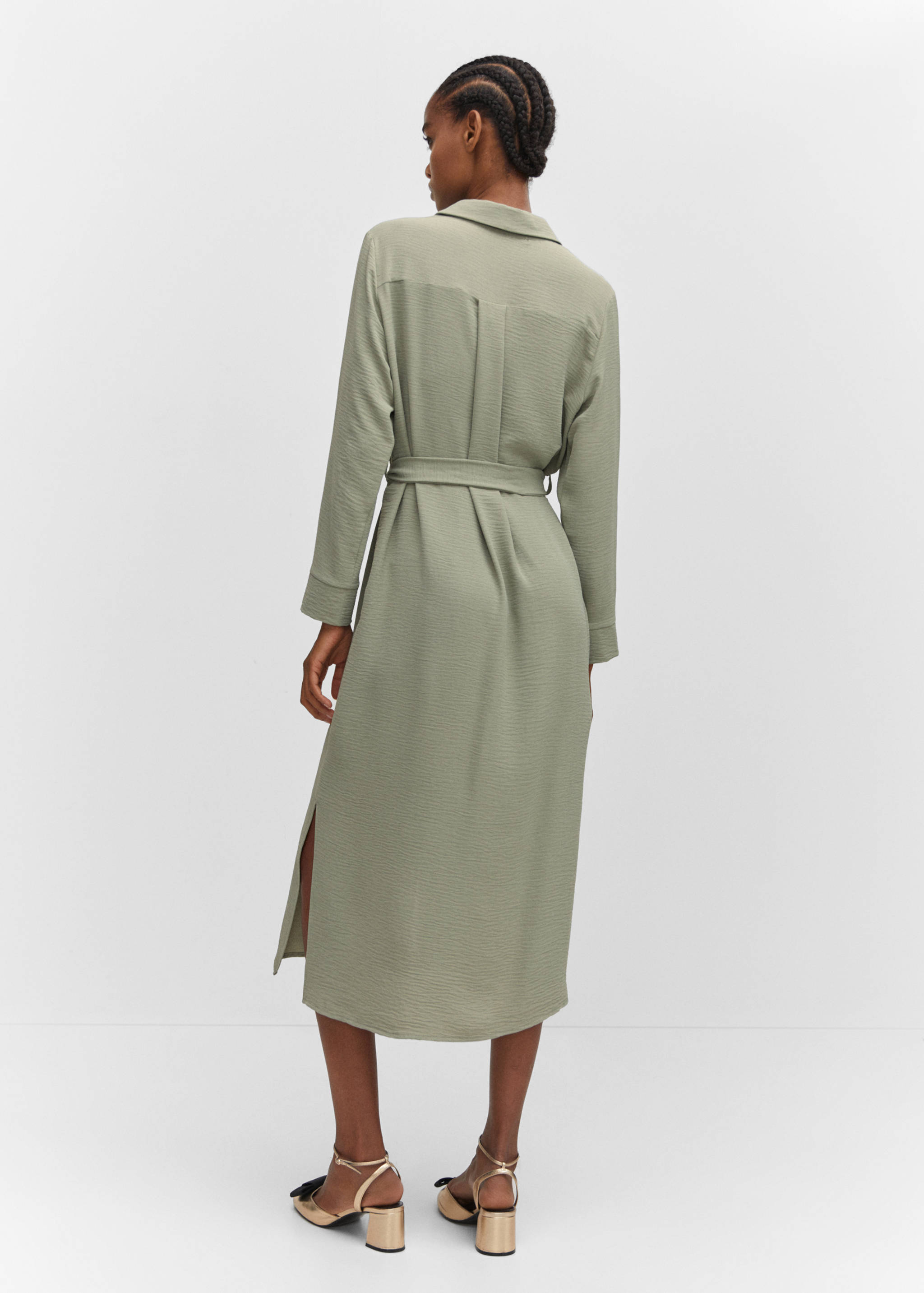 Bow shirt dress - Reverse of the article