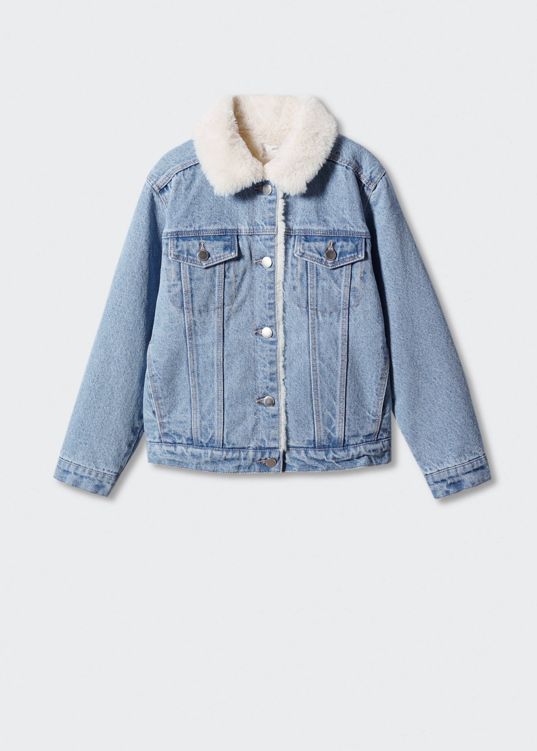 Shearling denim jacket - Article without model