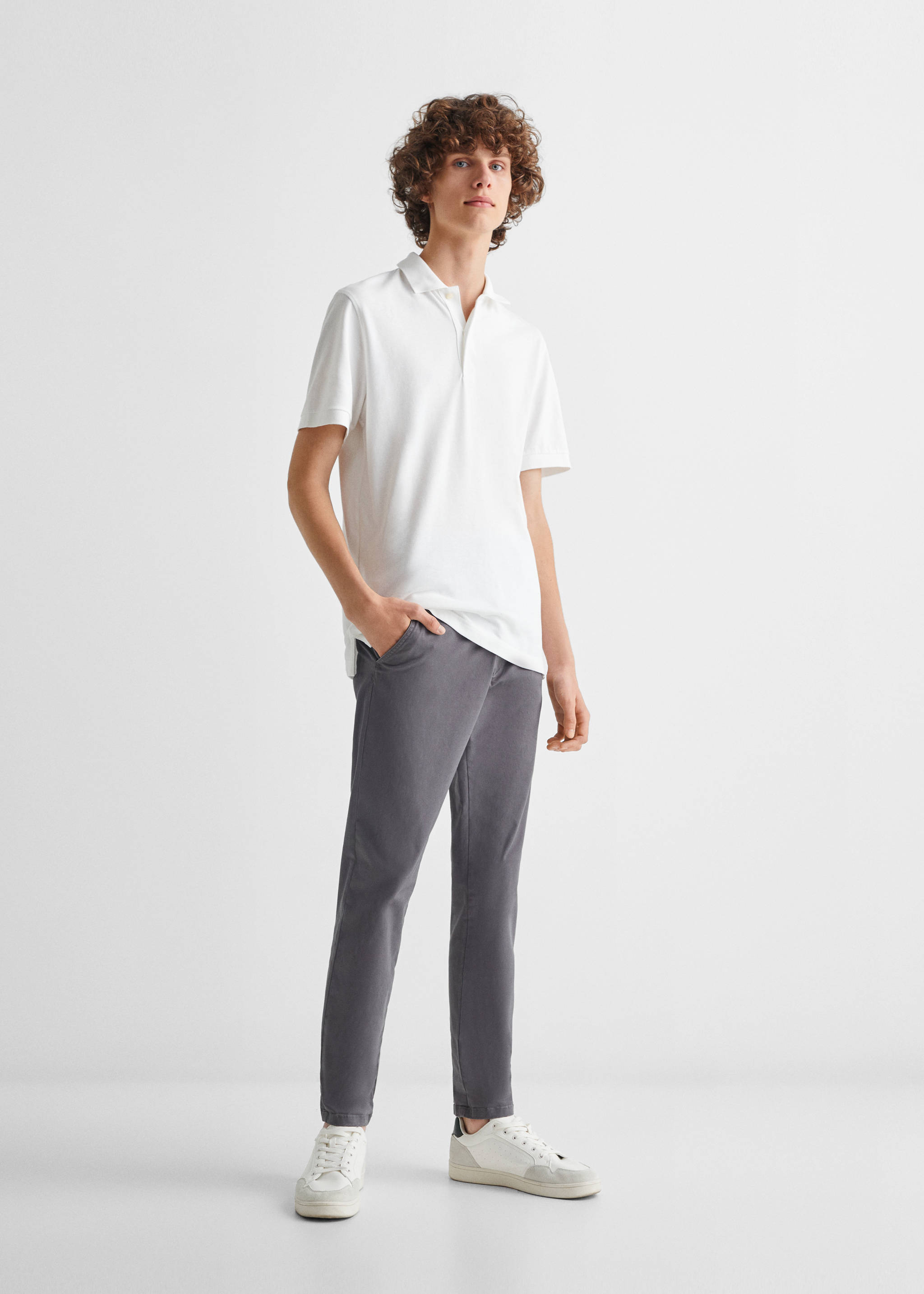 Polo manches courtes coton - Plan général