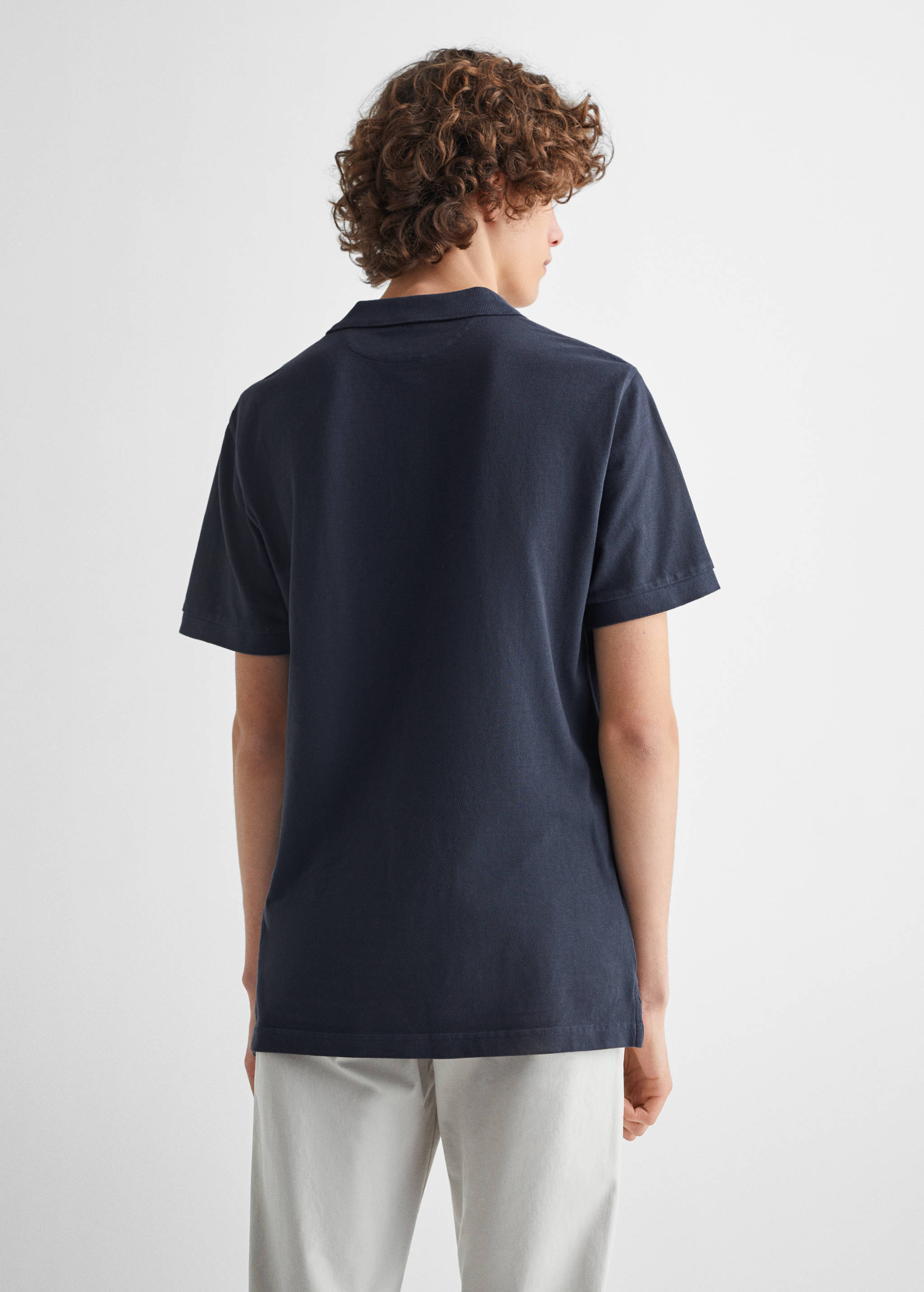 Polo manches courtes coton - Verso de l’article