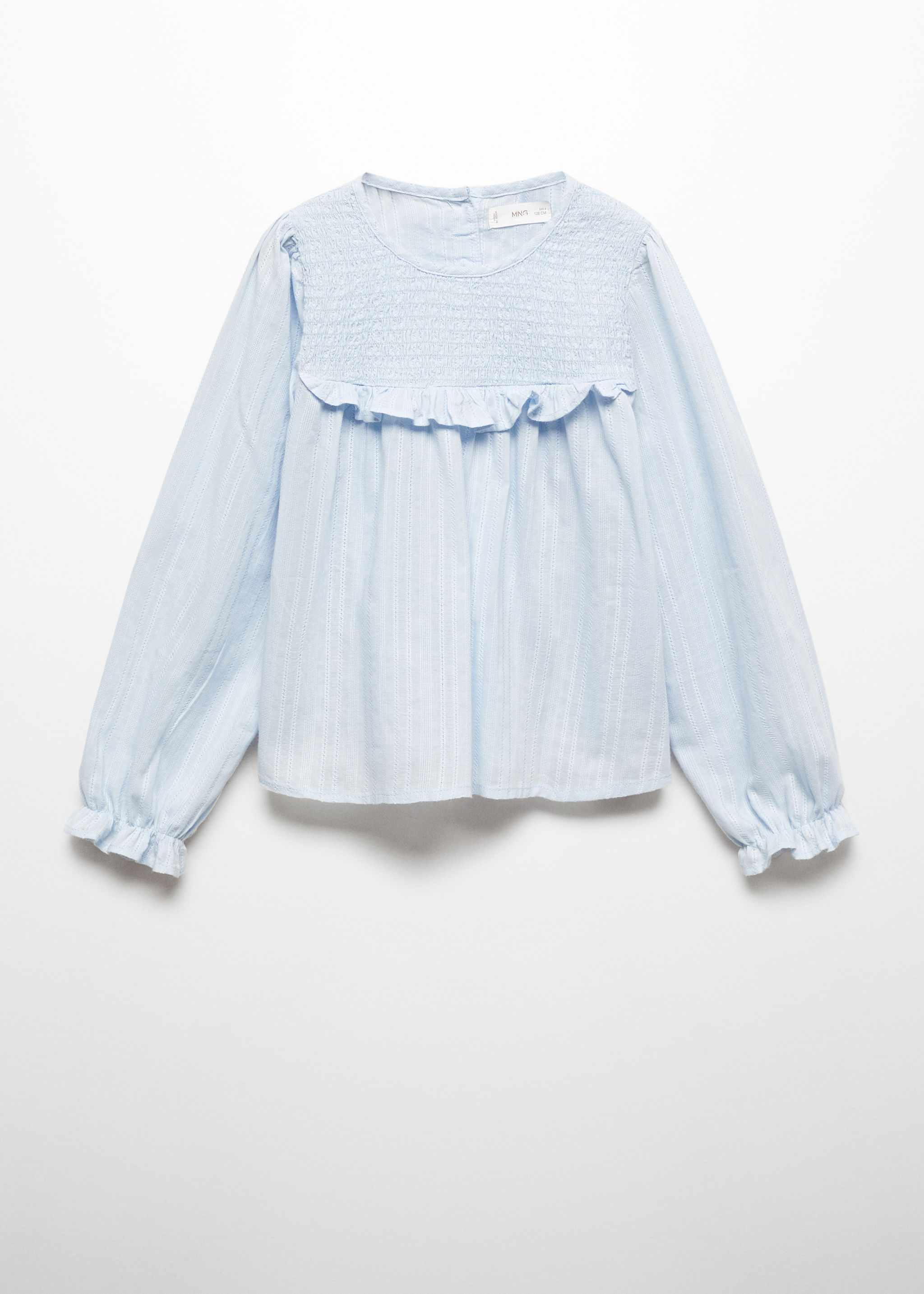 Blusa enrugada com folhos - Artigo sem modelo