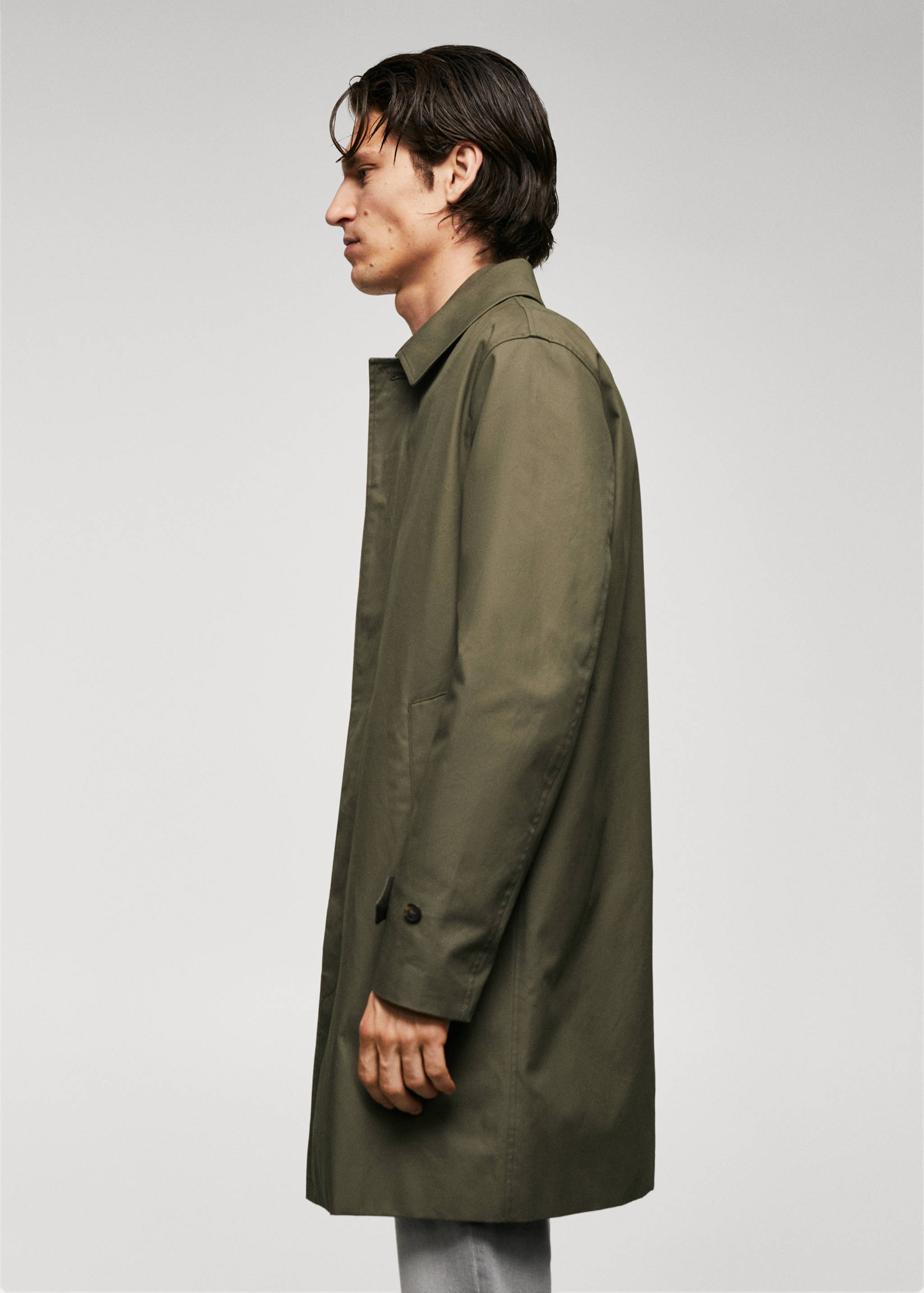 Water-repellent cotton trench coat - Details of the article 2