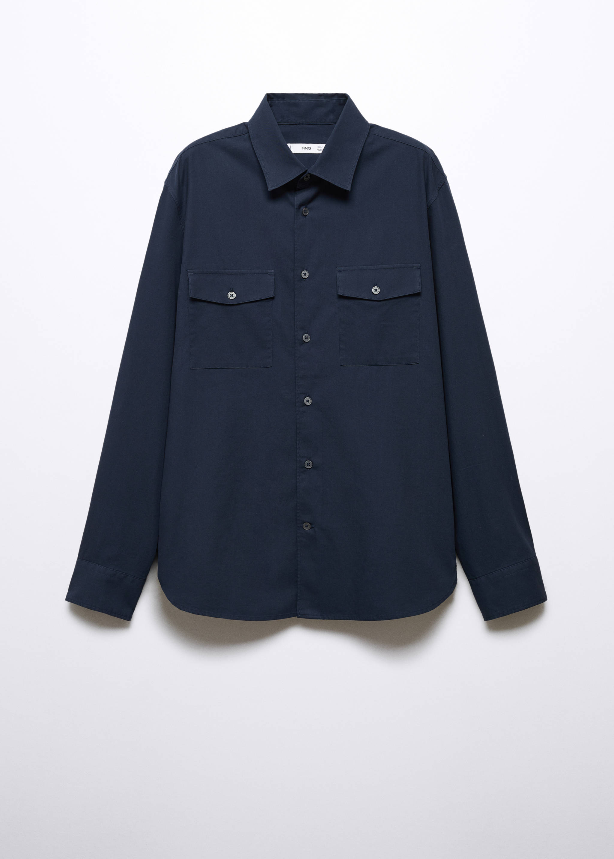 Pocketed cotton overshirt - Article without model