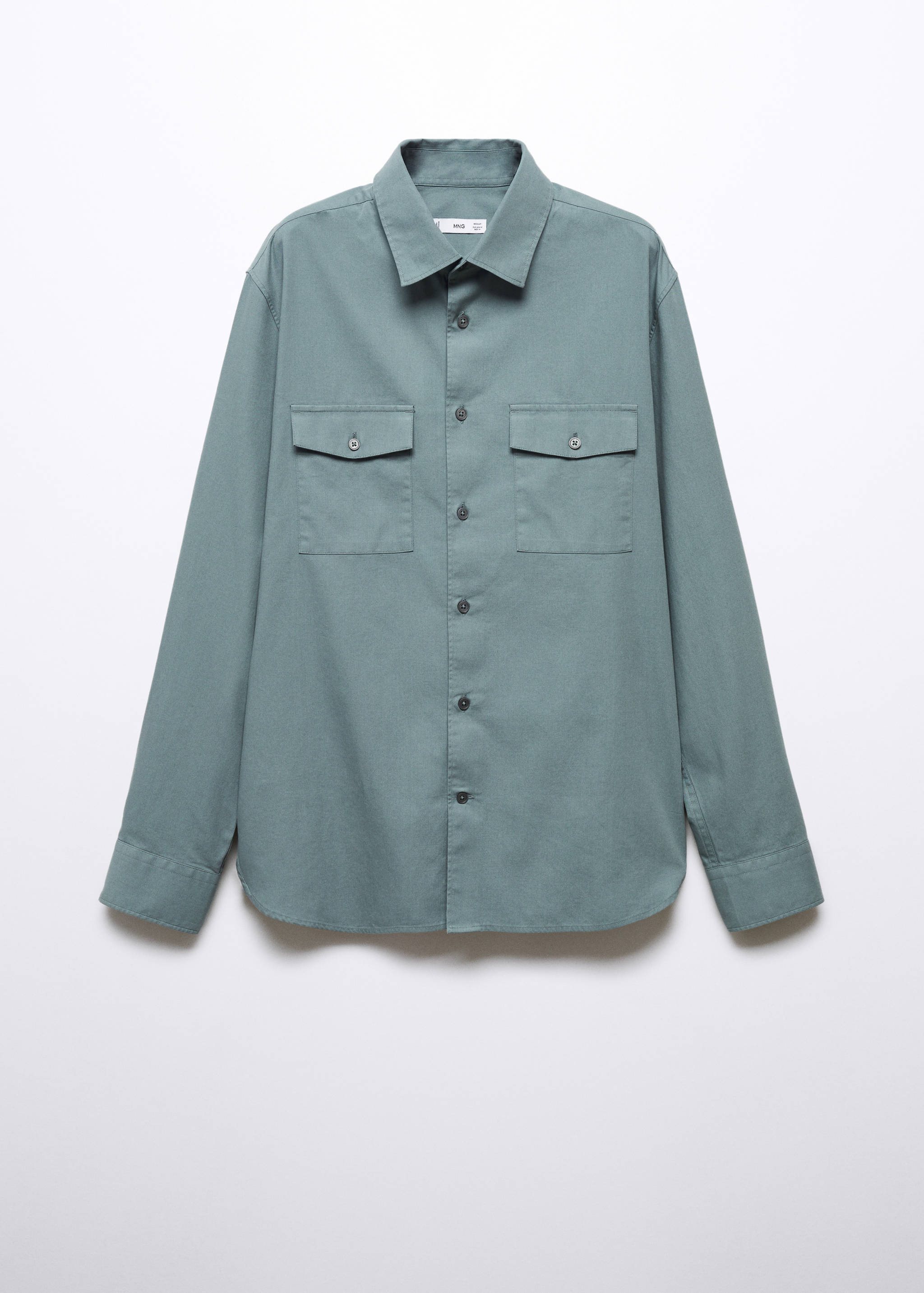 Pocketed cotton overshirt - Article without model