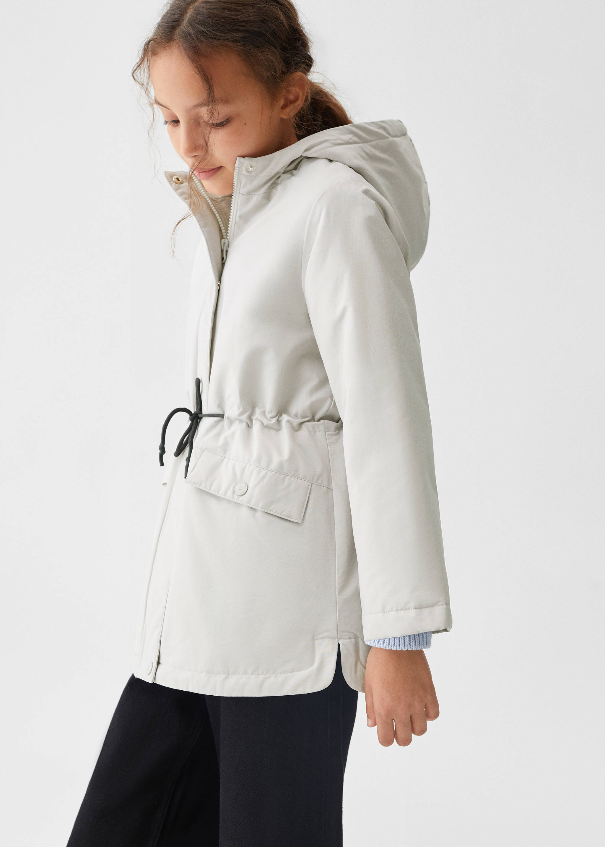 Hooded water-repellent coat - Details of the article 4