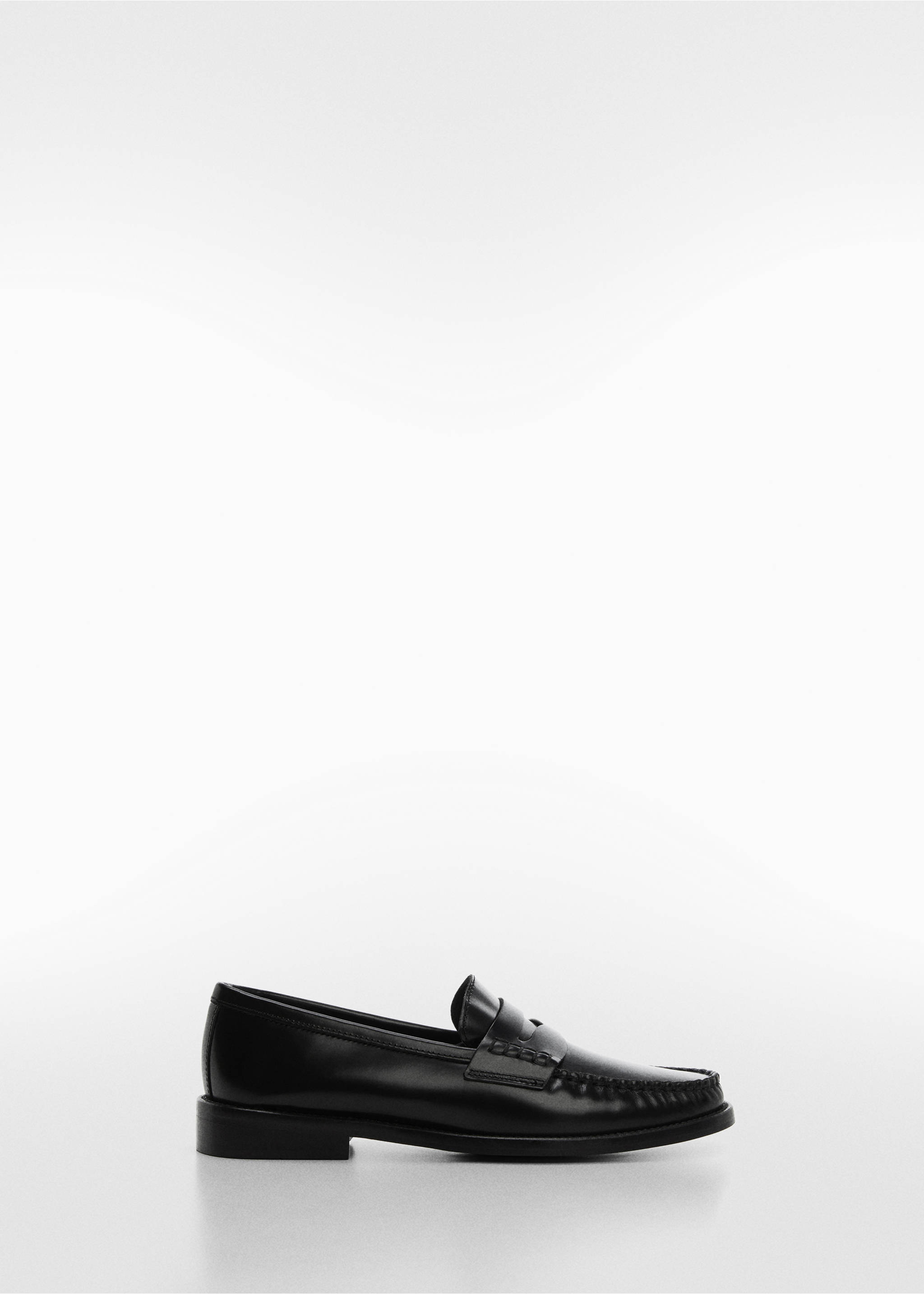 Leather penny loafers - Article without model, Black. Ref: 57084388-00.