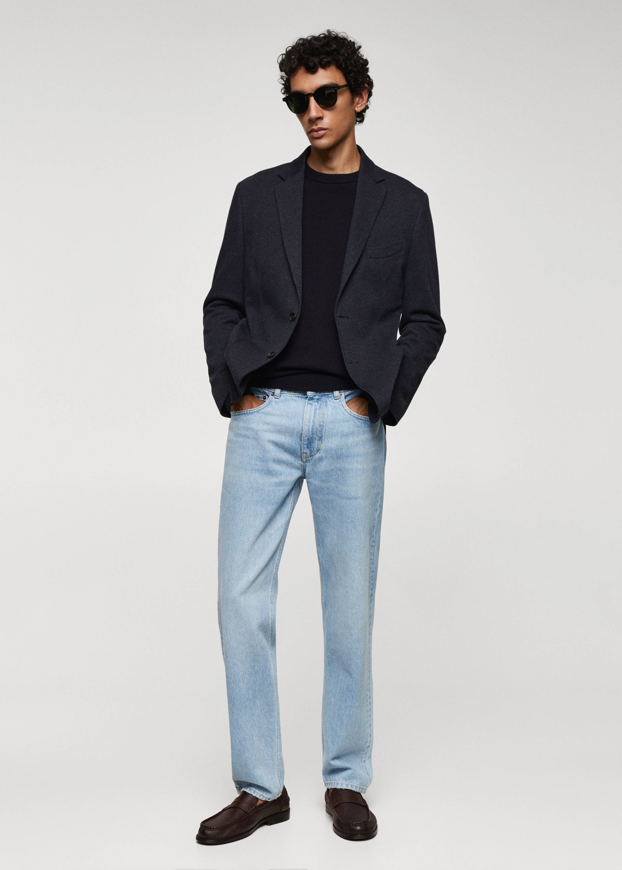 Moccasins with leather mask - General plane