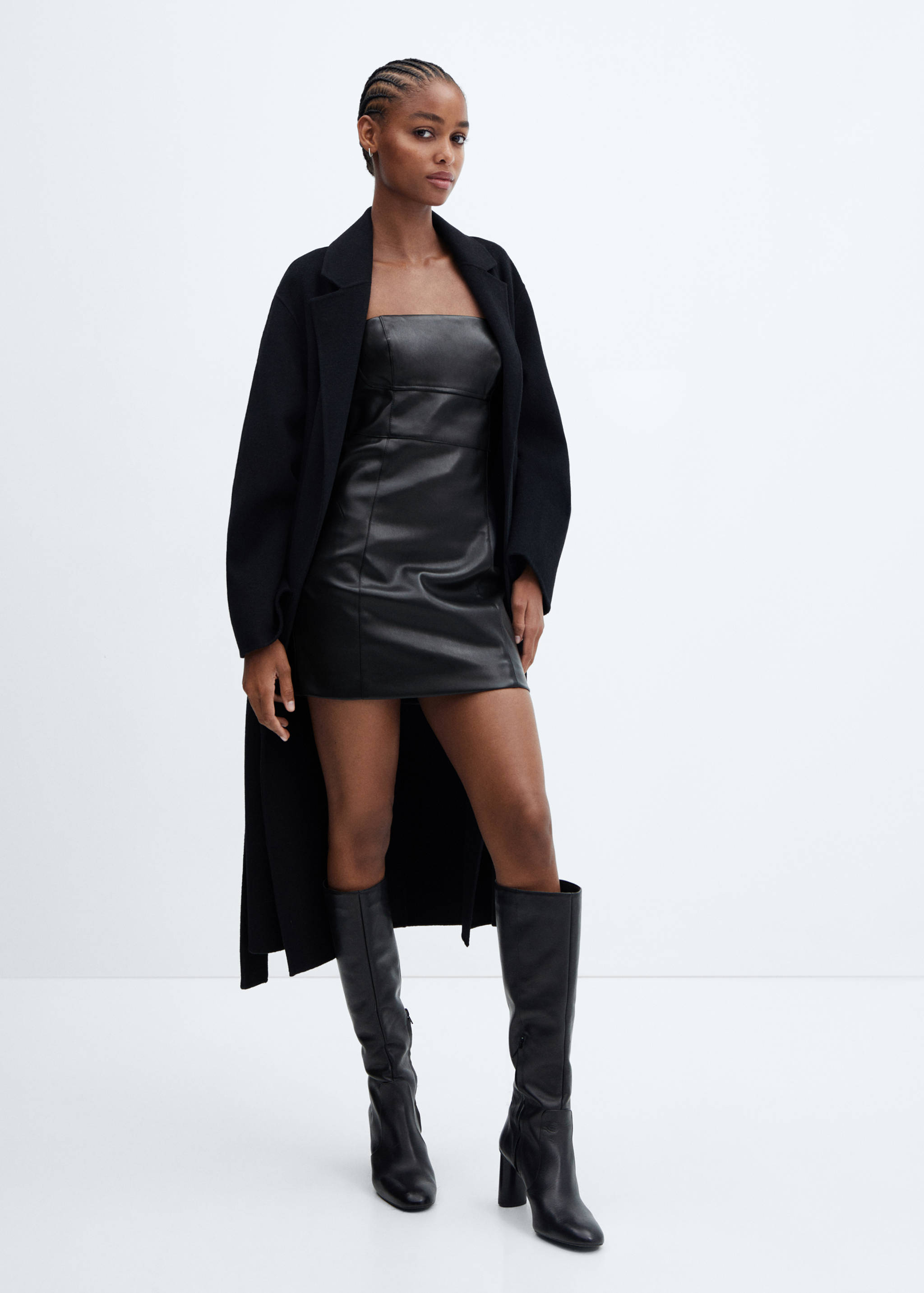 Robe bustier simili-cuir - Plan général