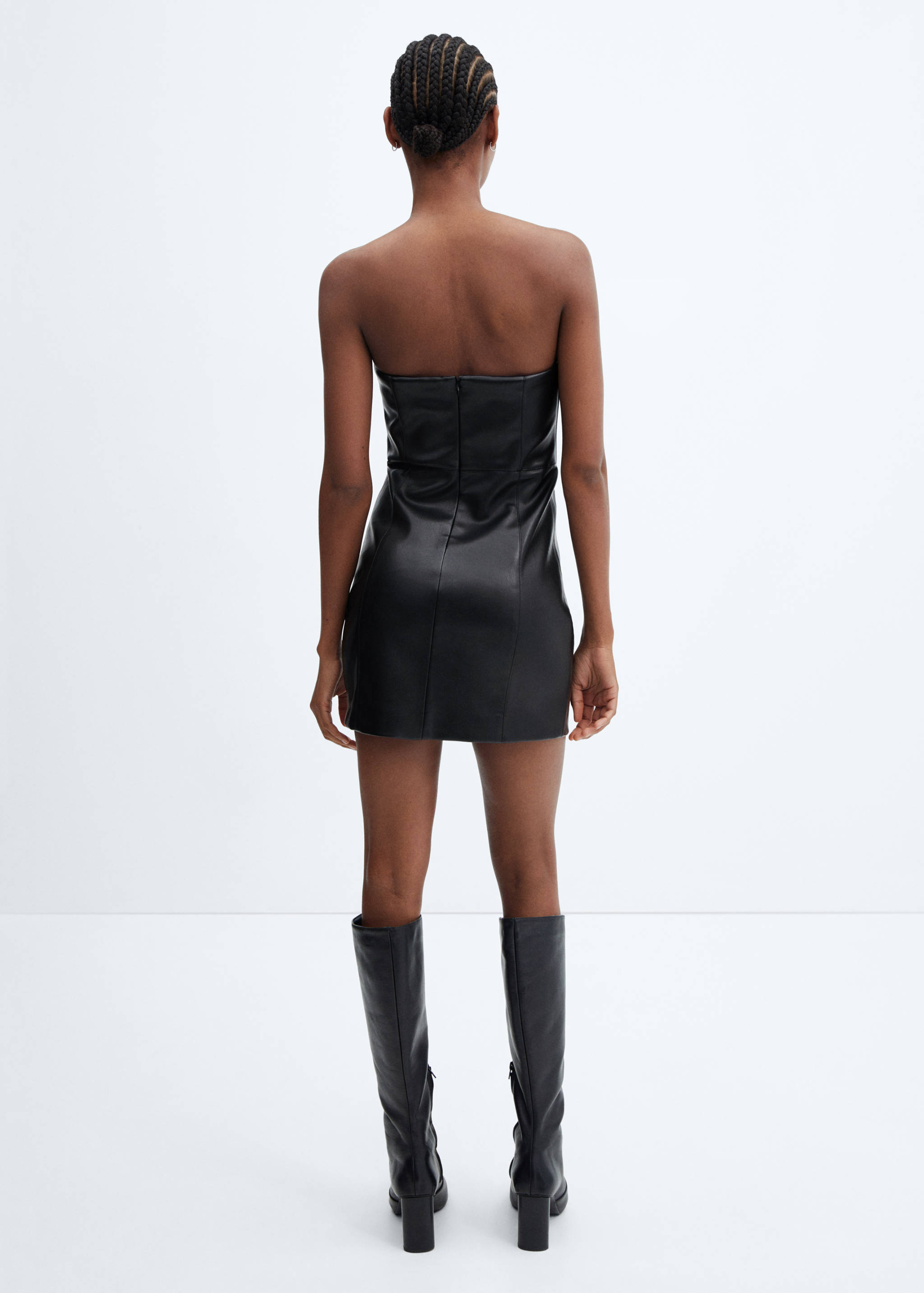 Robe bustier simili-cuir - Verso de l’article