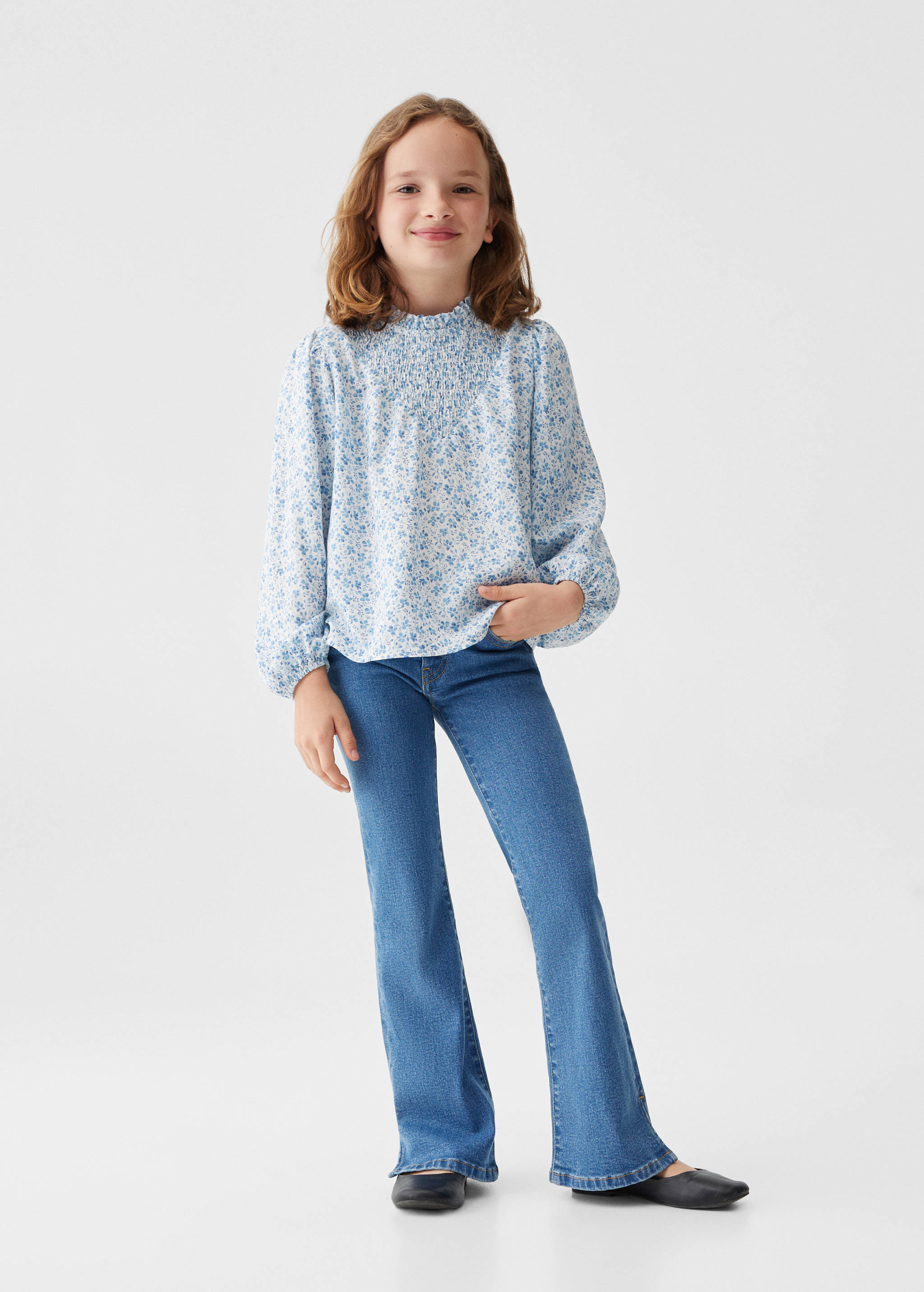 Floral print blouse - General plane