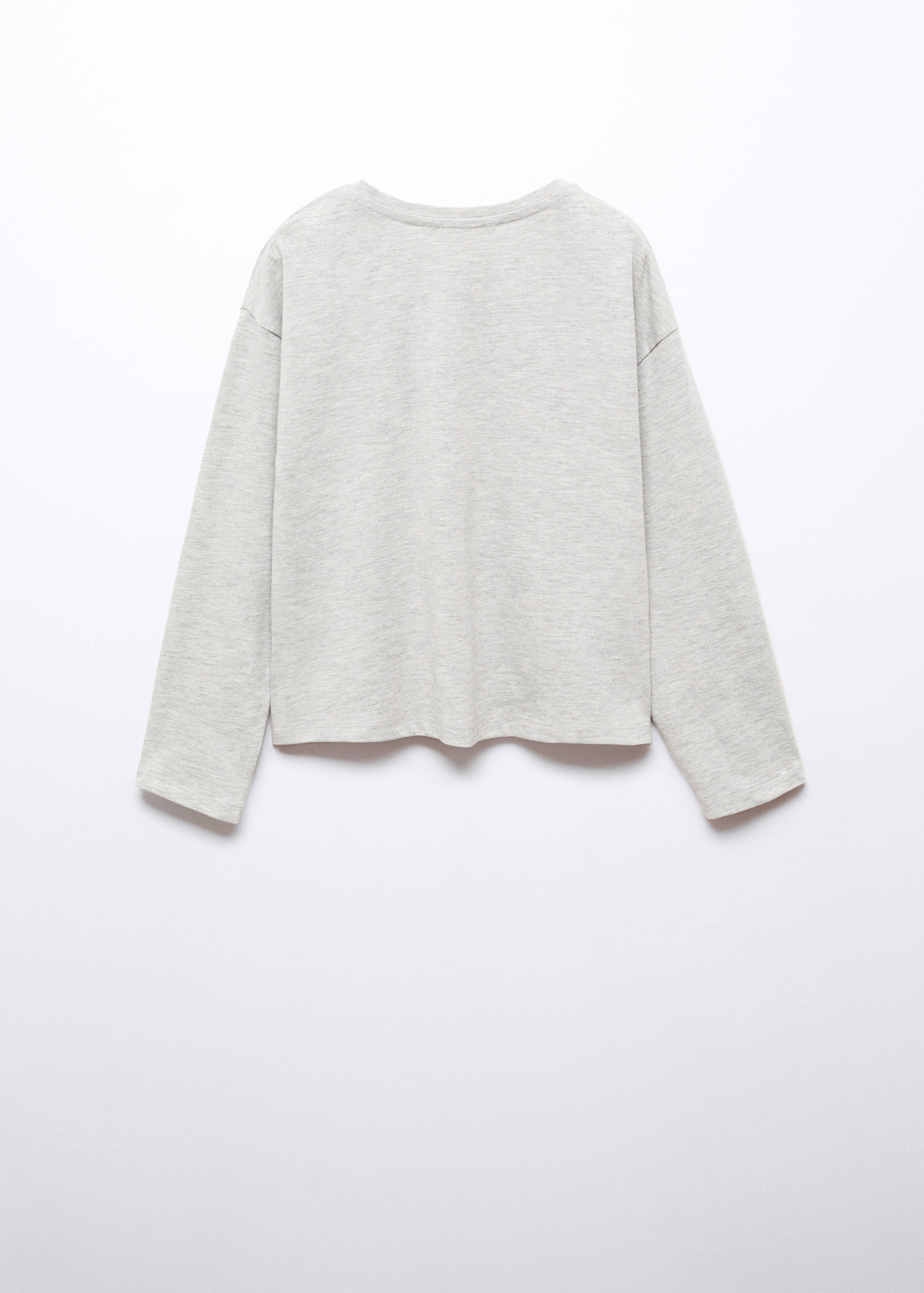 Baumwoll-T-Shirt mit Buchstaben - Rückseite des Artikels