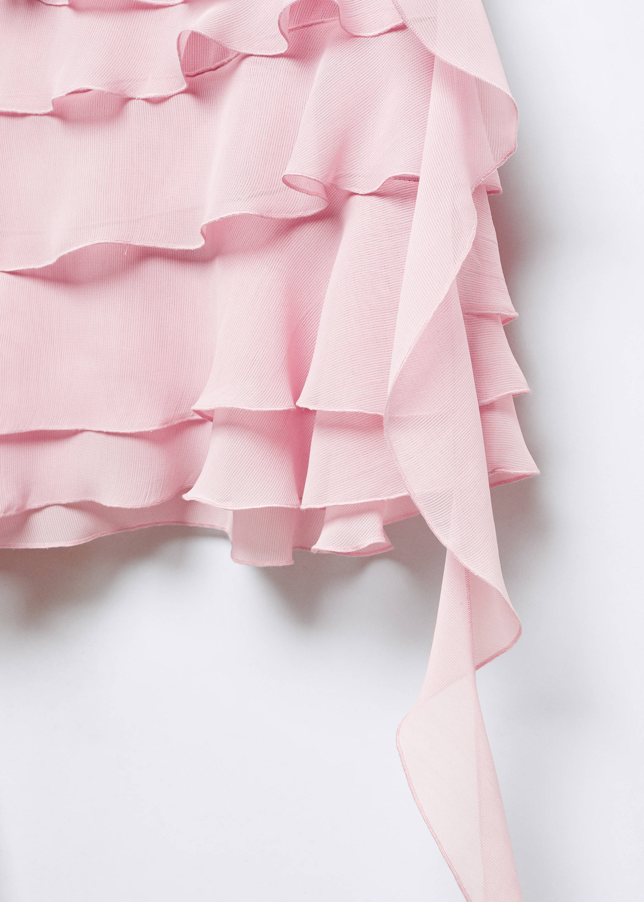 Ruffled chiffon skirt - Details of the article 8