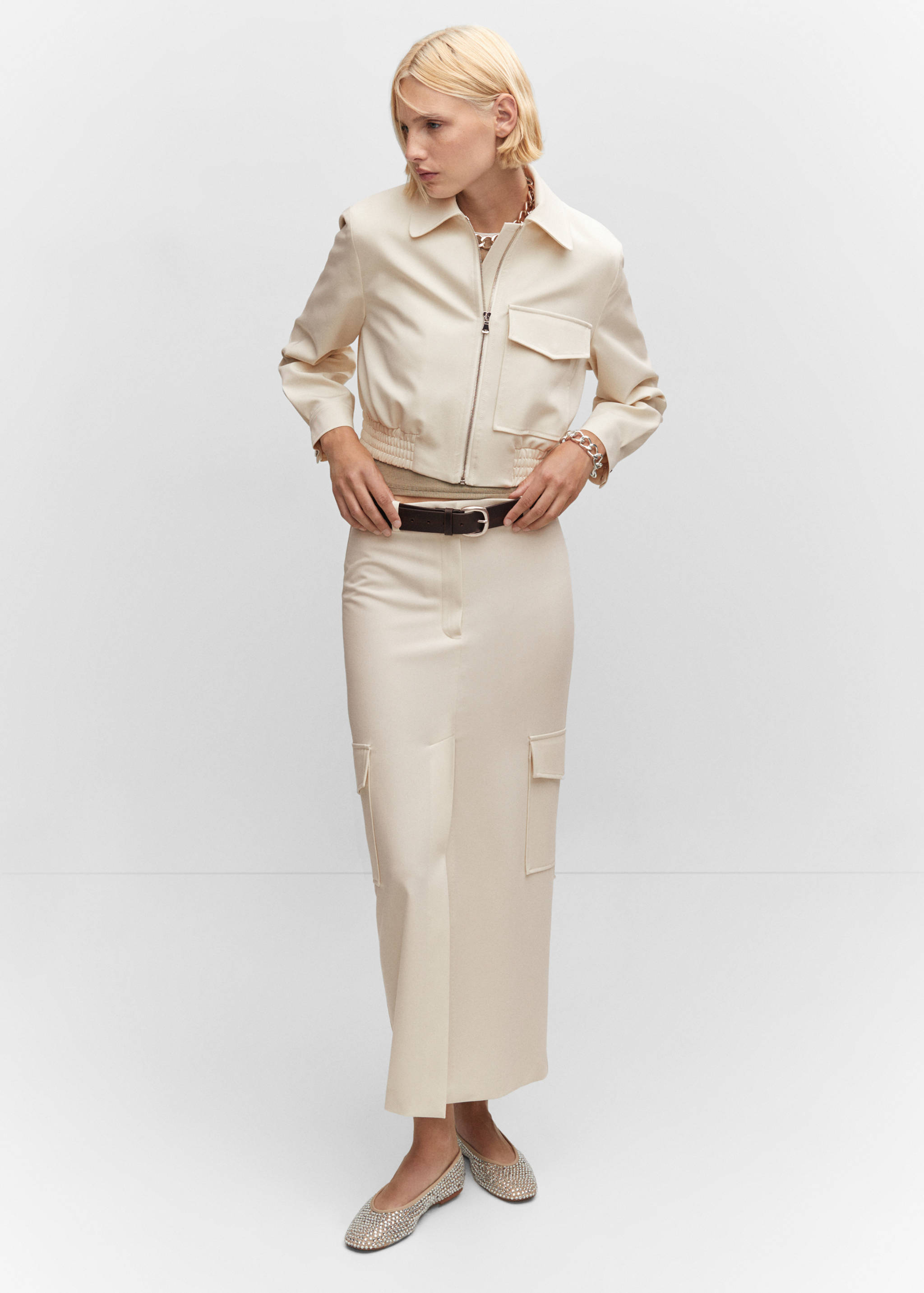 Μπουφάν bomber με τσέπη - Λεπτομέρεια του προϊόντος 2