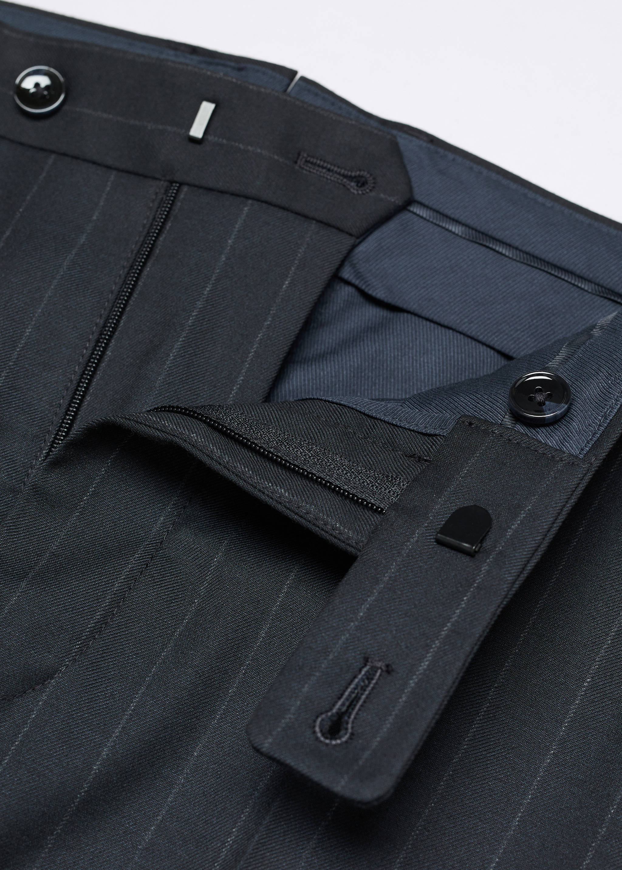 Stretch-fabric slim-fit suit trousers - Details of the article 8