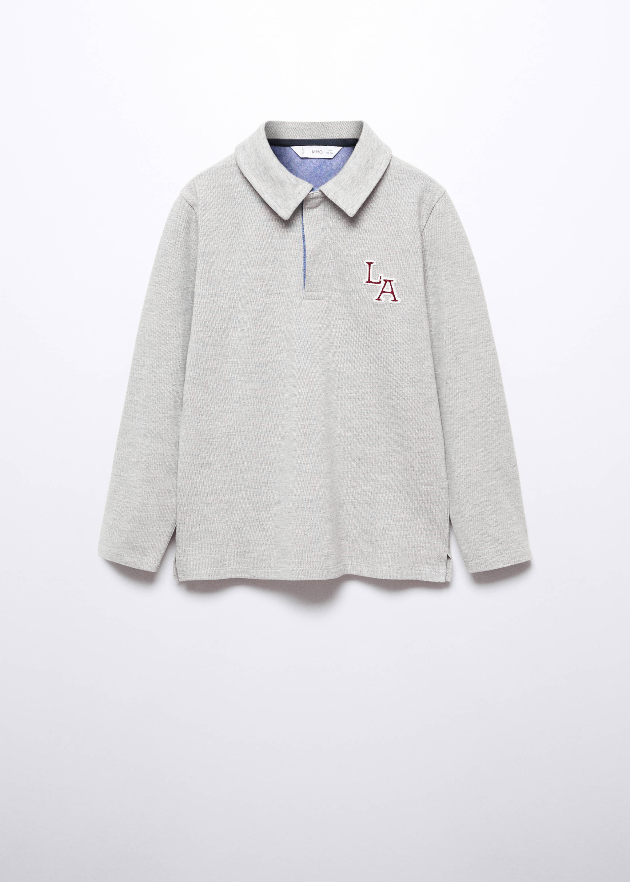 Bavlněné tričko polo s dlouhým rukávem - Zboží bez modelu