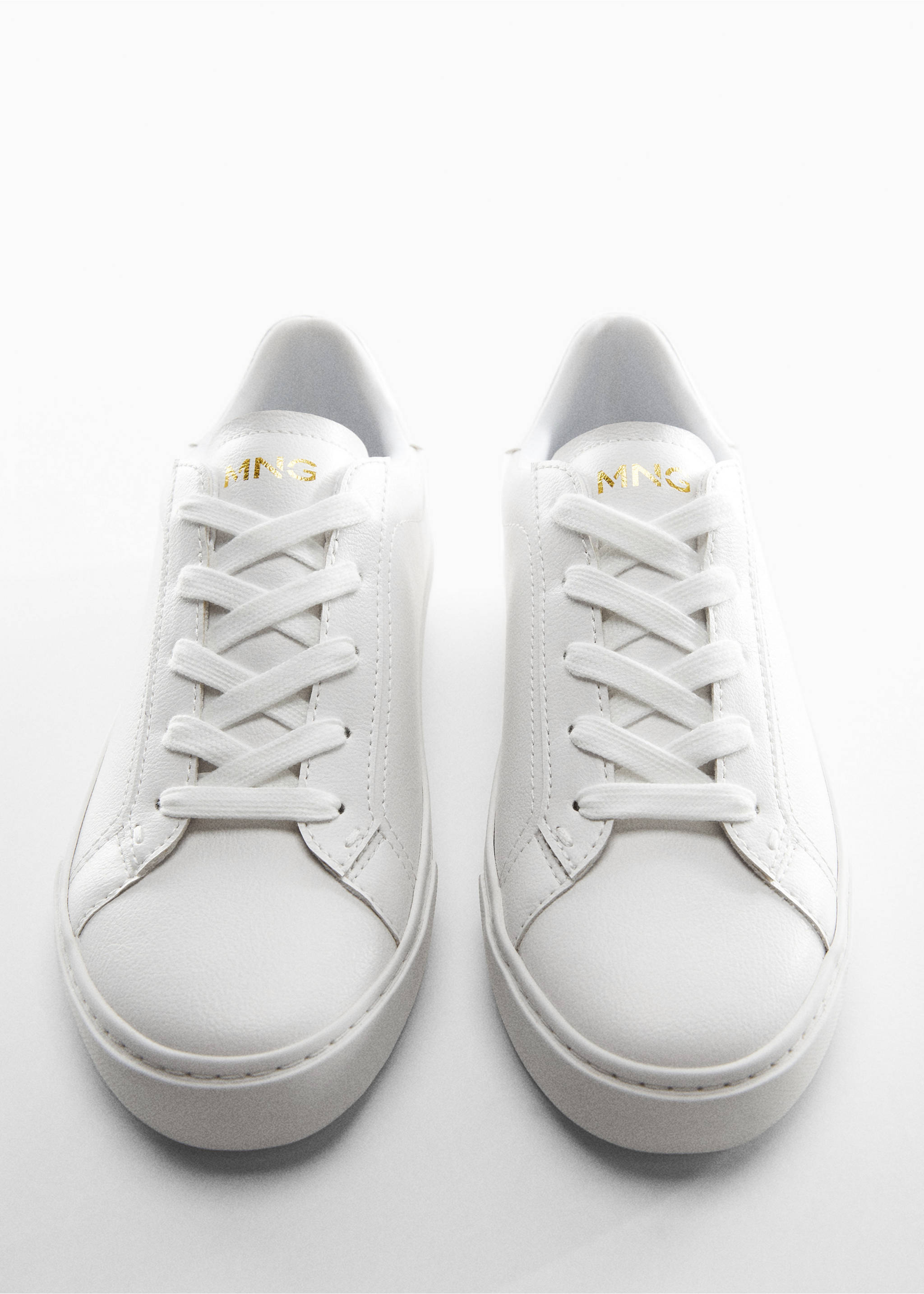 Lace-up sneakers - Details of the article 5, White. Ref: 57084782-00.