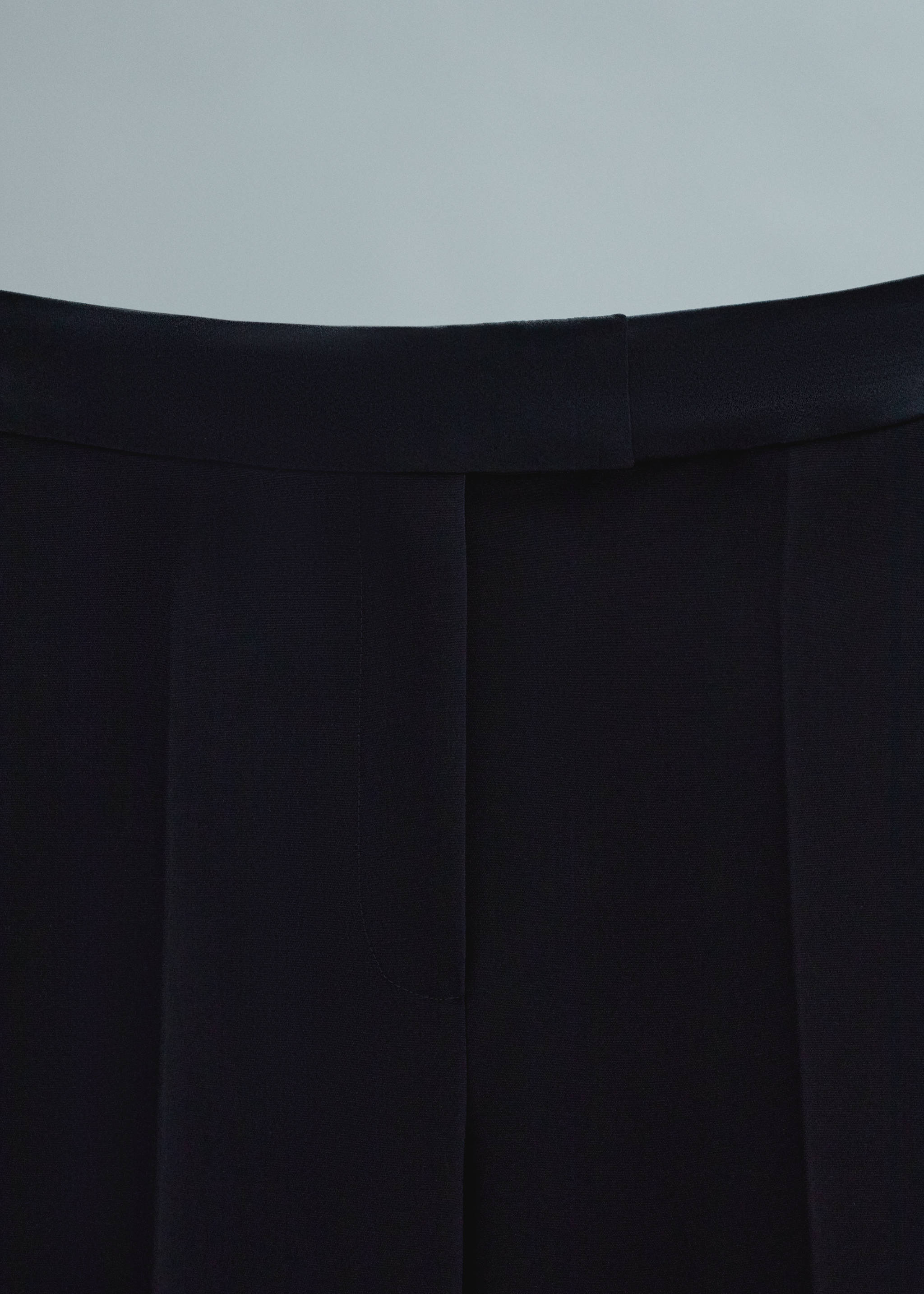 Palazzo suit pants with satin details - Details of the article 8