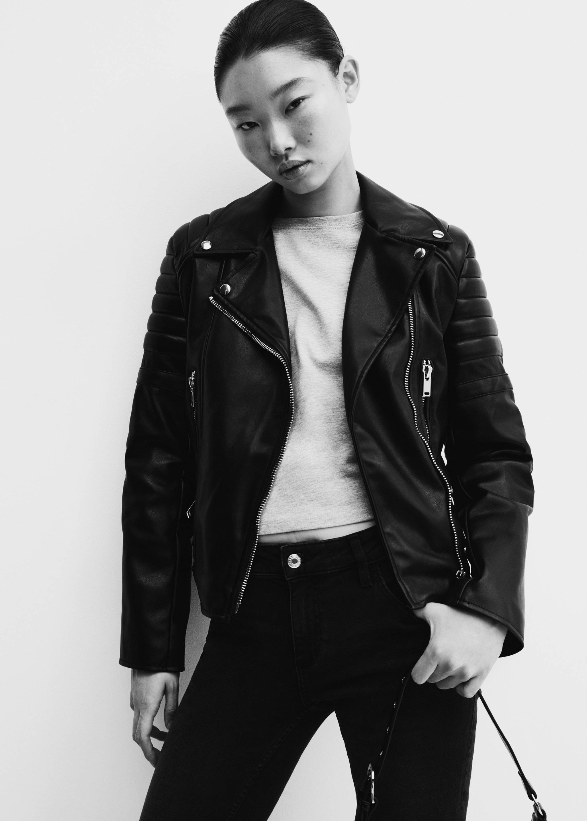 Chaqueta biker efecto piel - Detalle del artículo 2