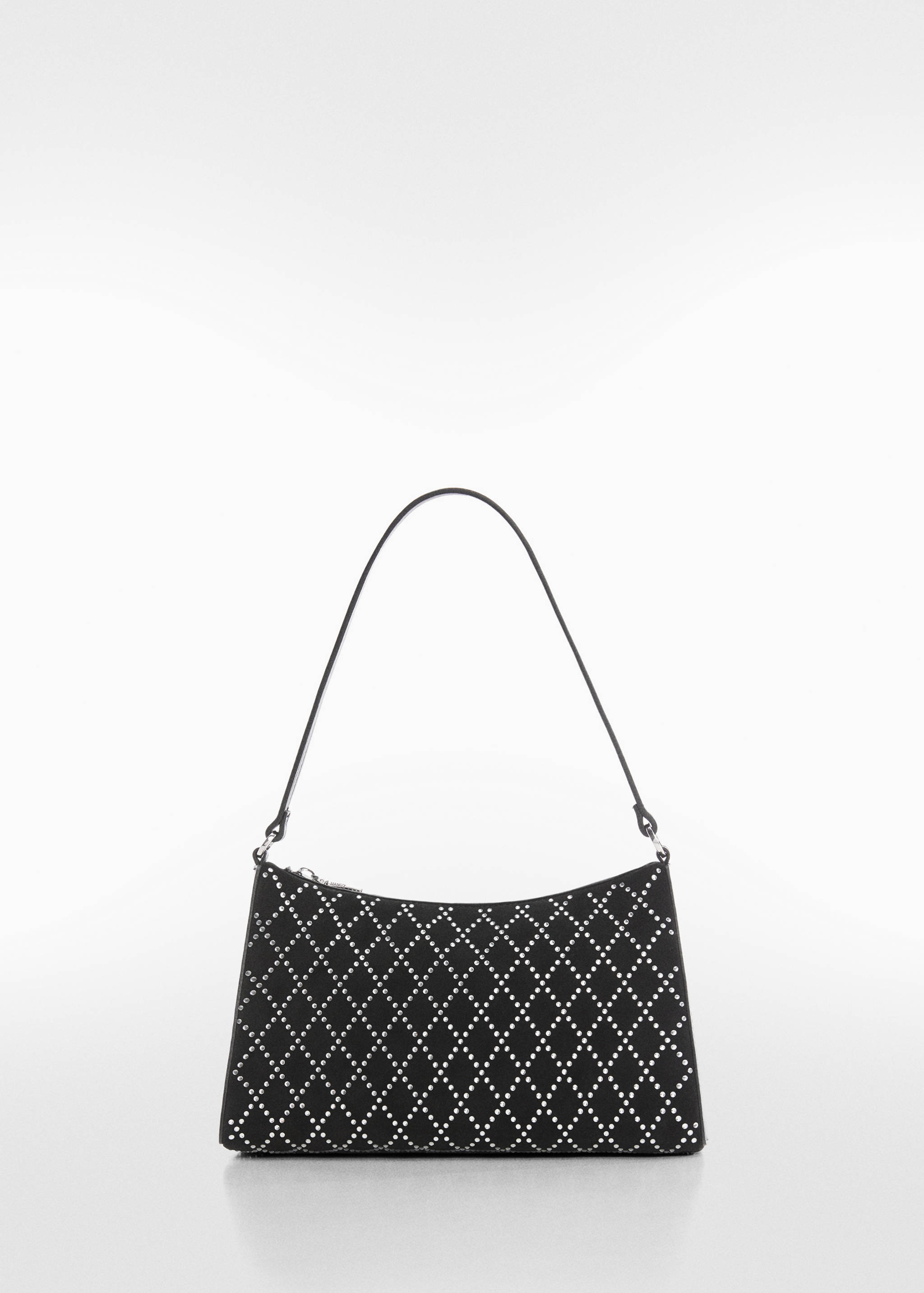 Kabelka na rameno se štrasovým detailem - Zboží bez modelu