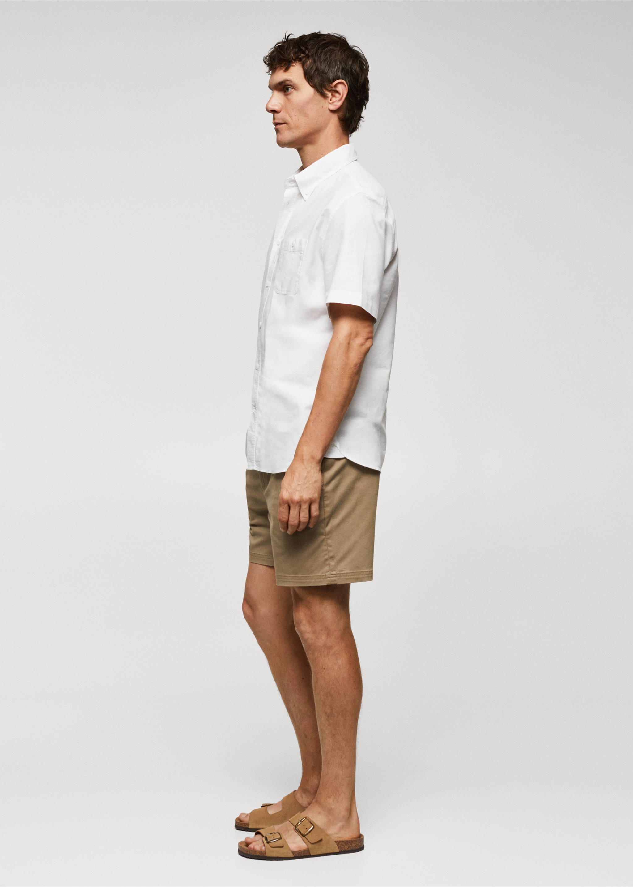 Chemise 100 % coton regular-fit - Détail de l'article 2, Blanc. Ref: 57085786-00.