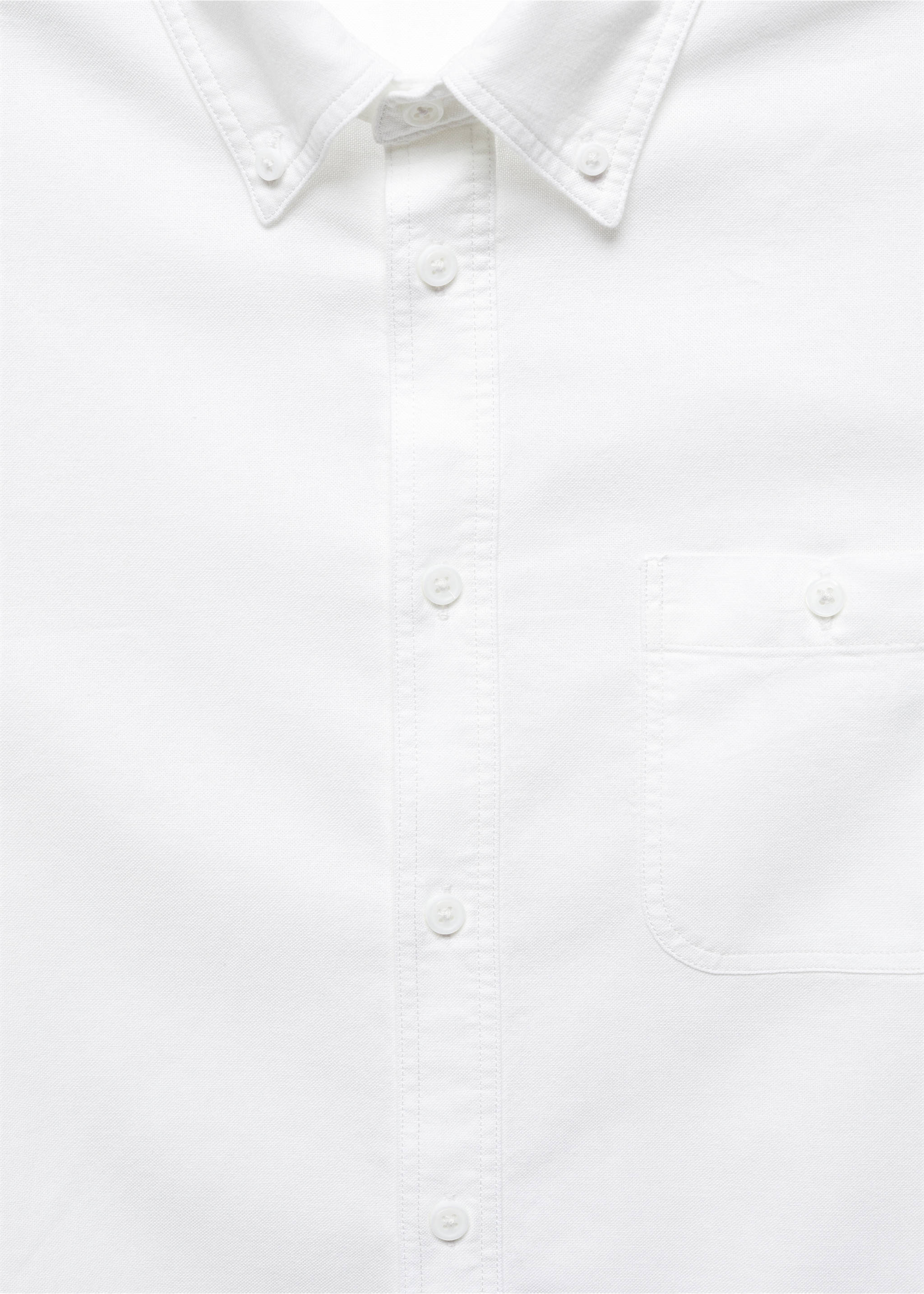 Chemise 100 % coton regular-fit - Détail de l'article 8, Blanc. Ref: 57085786-00.