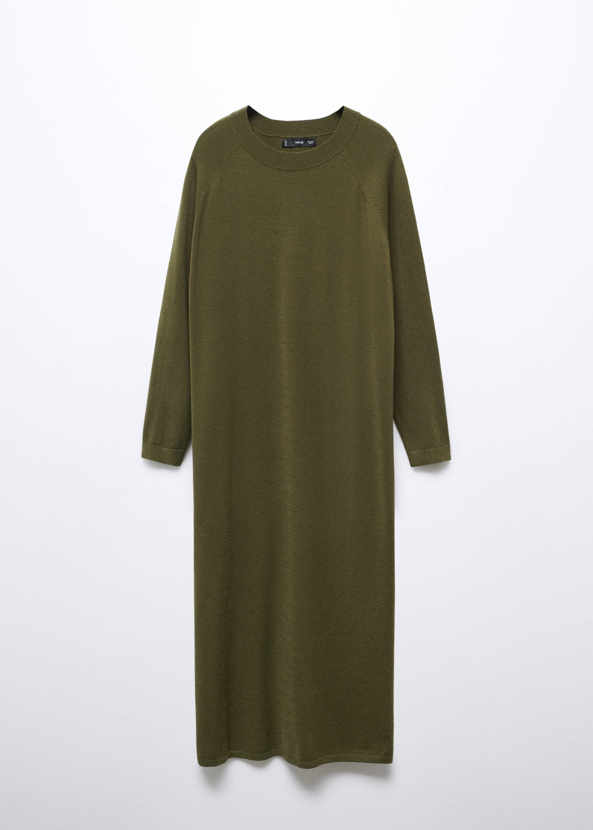 Round-neck knitted dress - Article without model