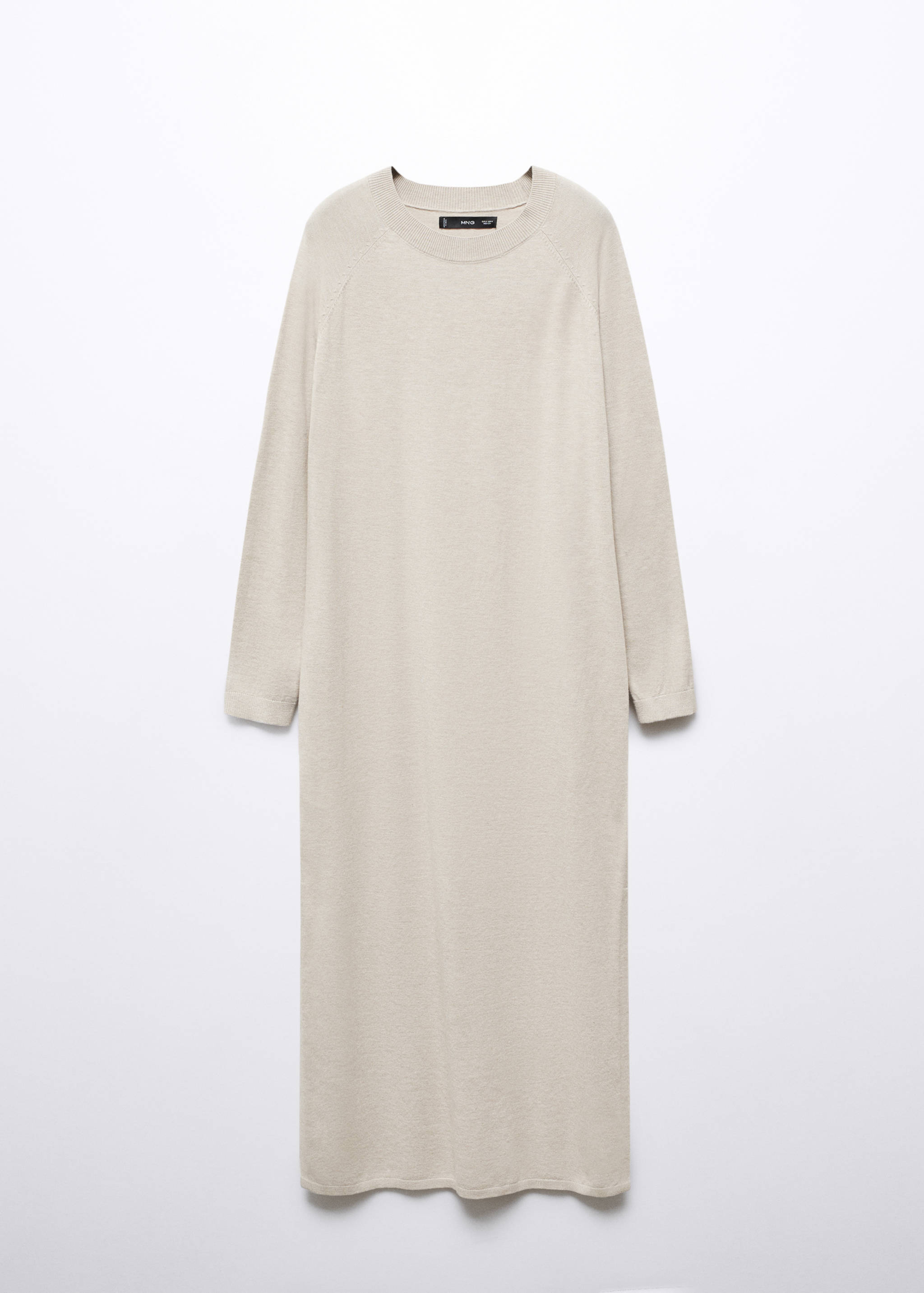 Round-neck knitted dress - Article without model