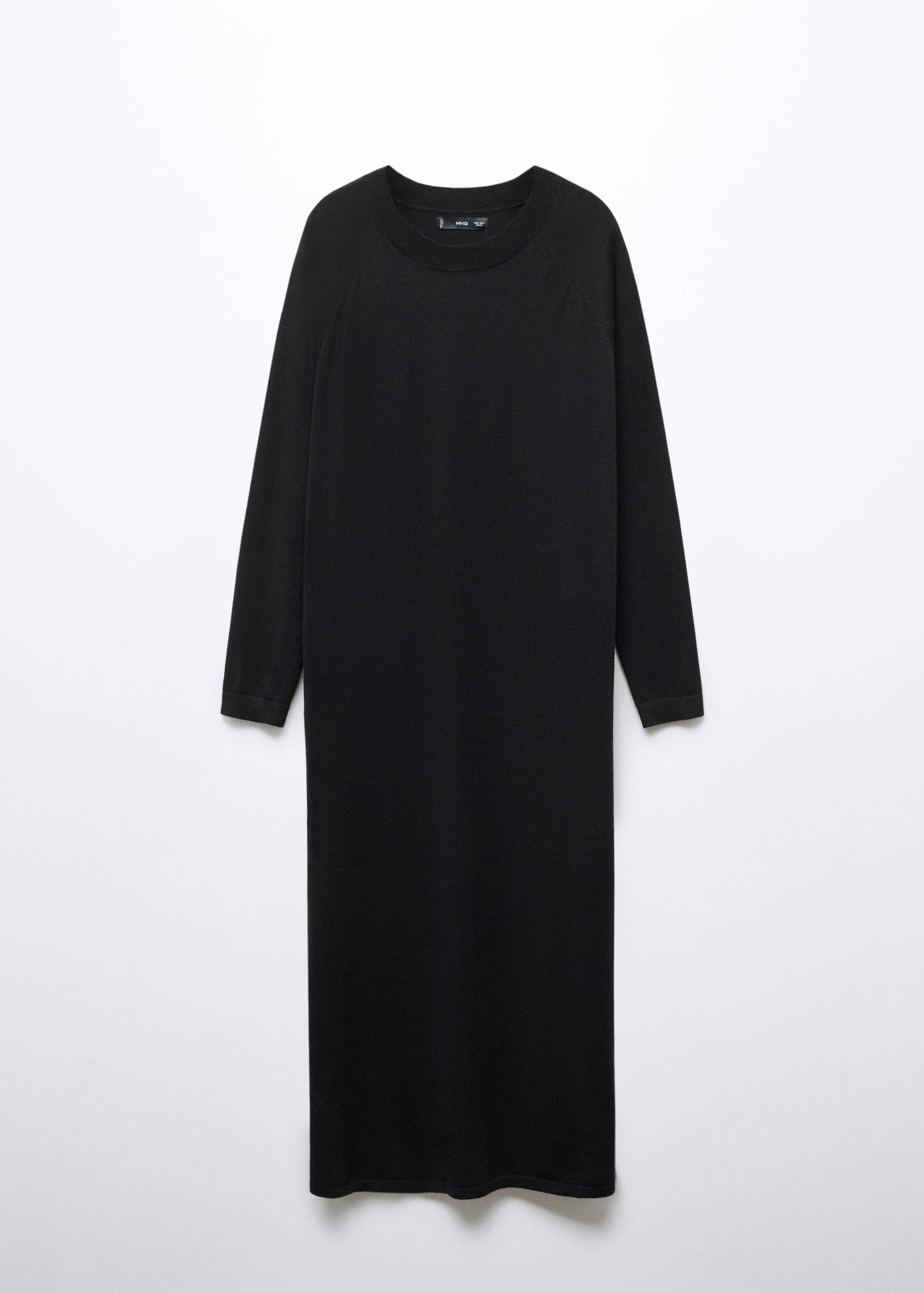 Round-neck knitted dress - Article without model