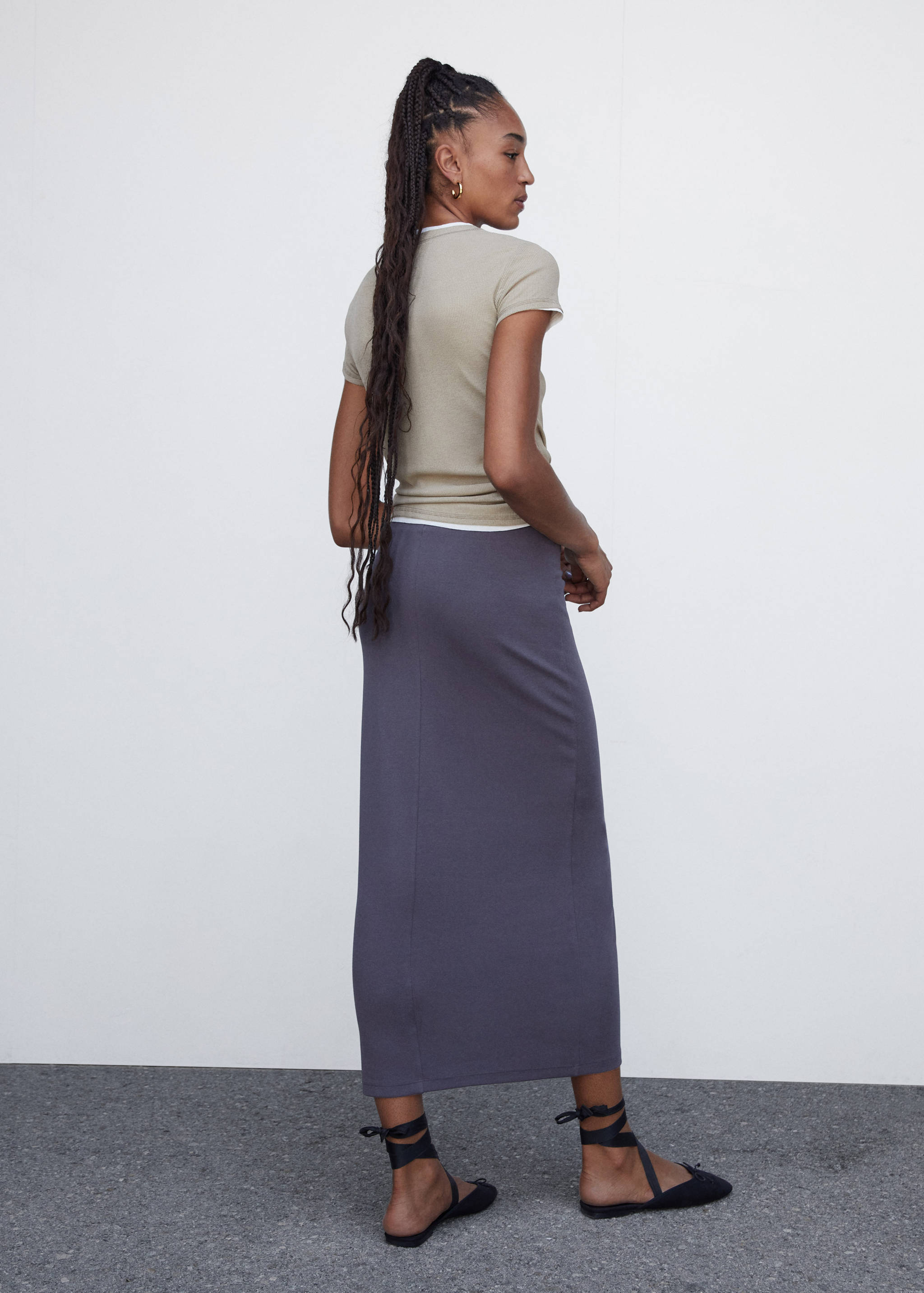 Falda punto algodón - Reverso del artículo