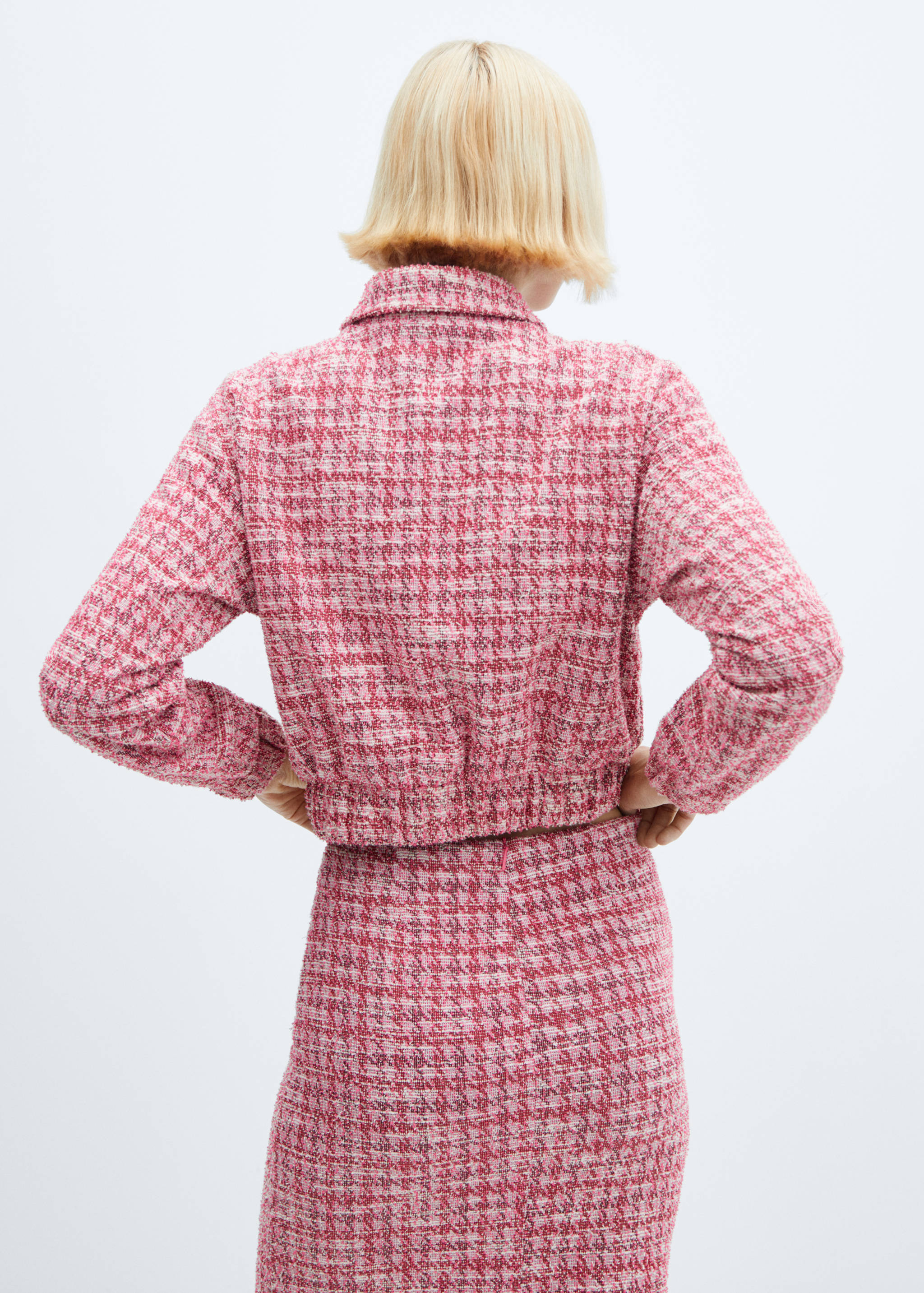 Houndstooth tweed jacket - Reverse of the article
