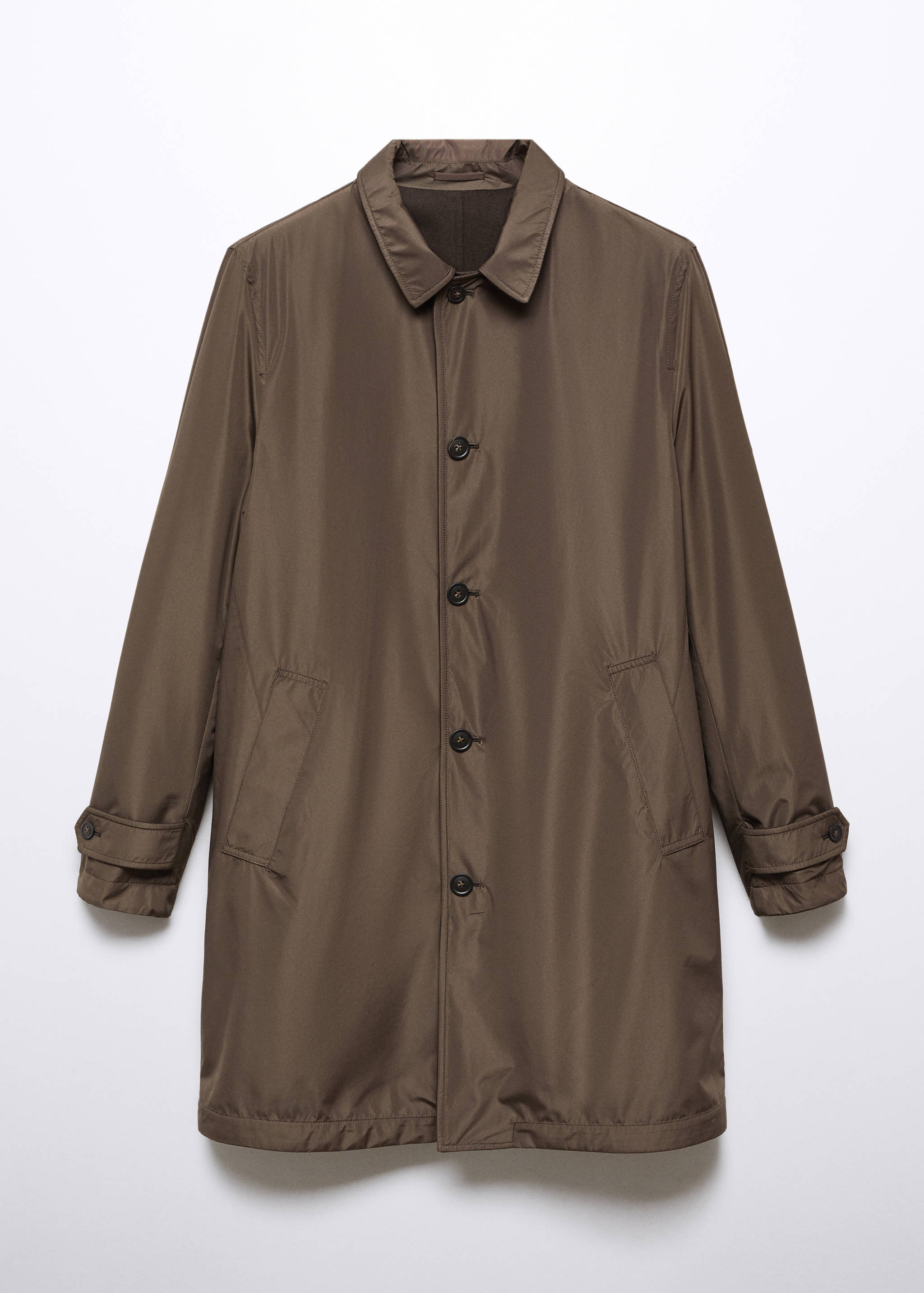 Wendbarer Trenchcoat aus recycelter Wolle - Artikel ohne Model
