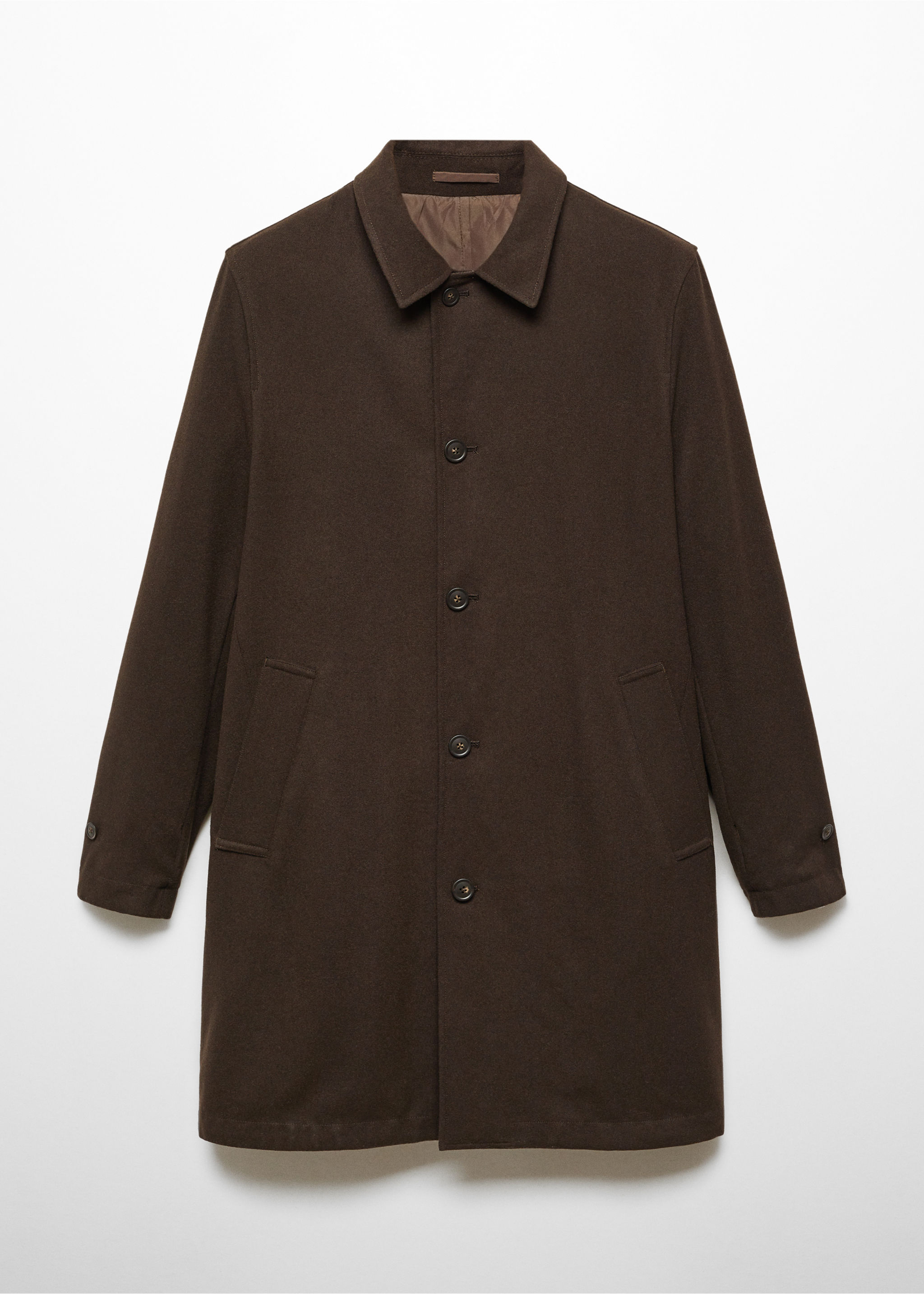 Reversible recycled wool trench coat - Details of the article 8