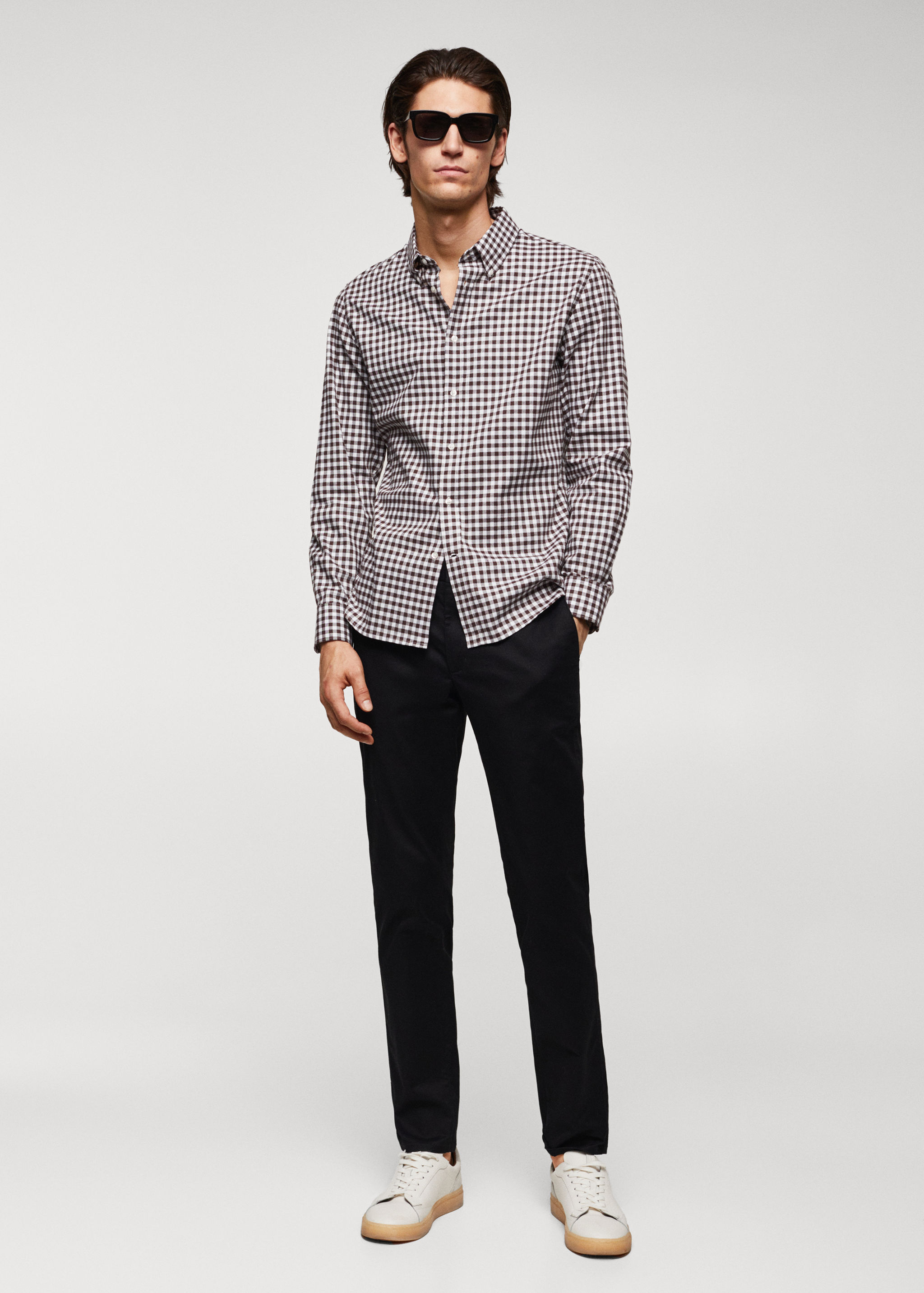 Chemise coton vichy - Plan général
