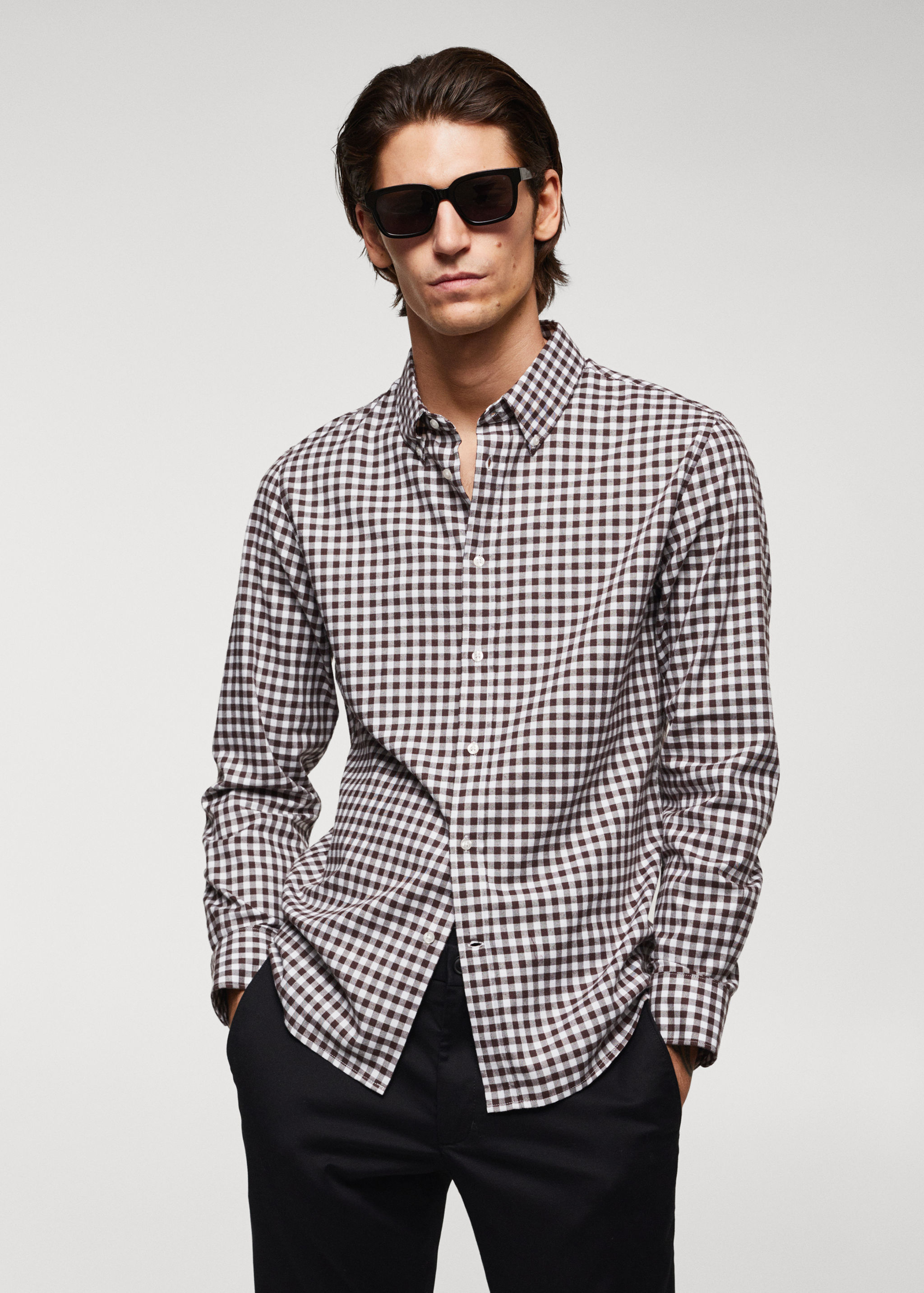 Chemise coton vichy - Plan moyen