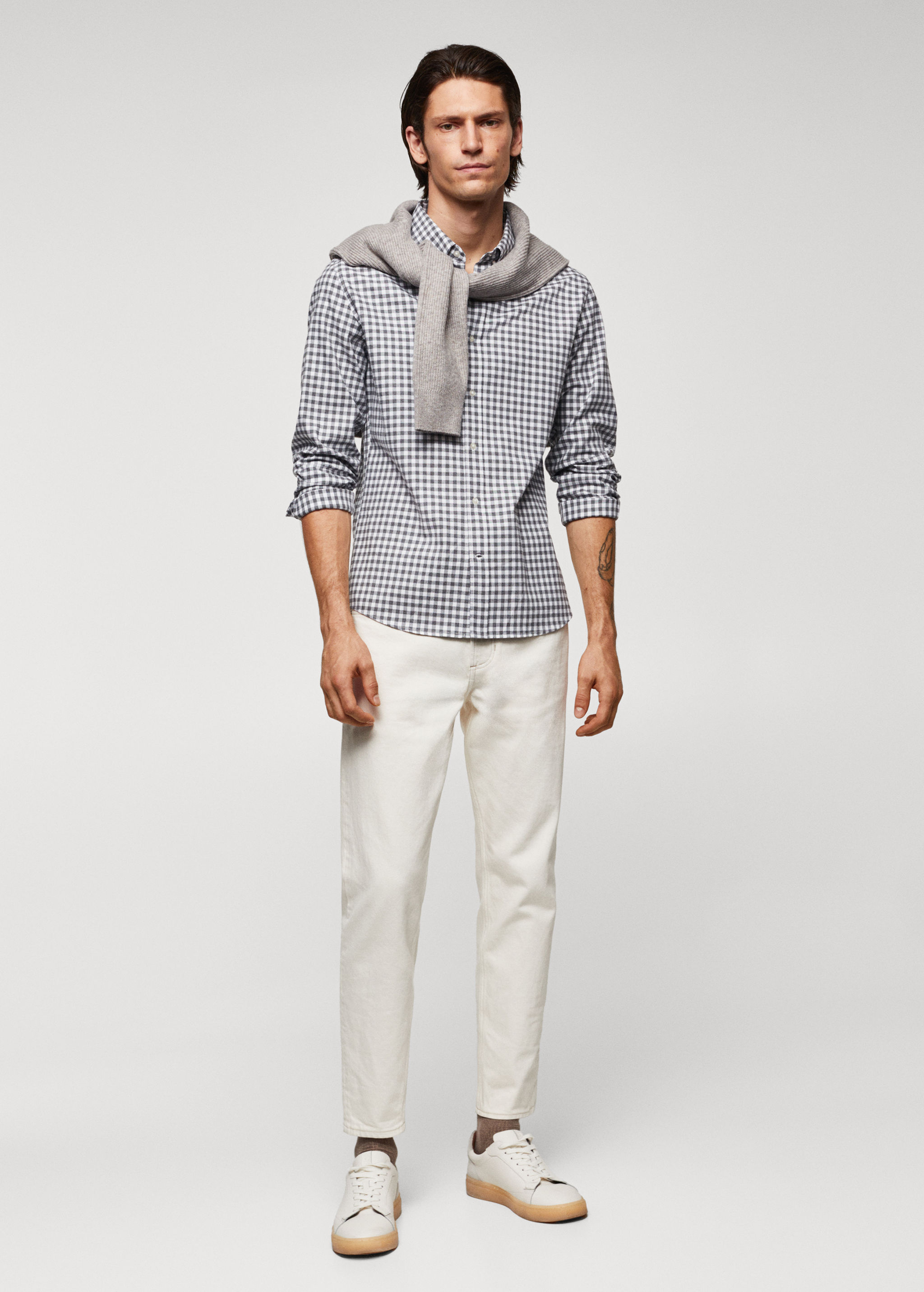 Chemise coton vichy - Plan général