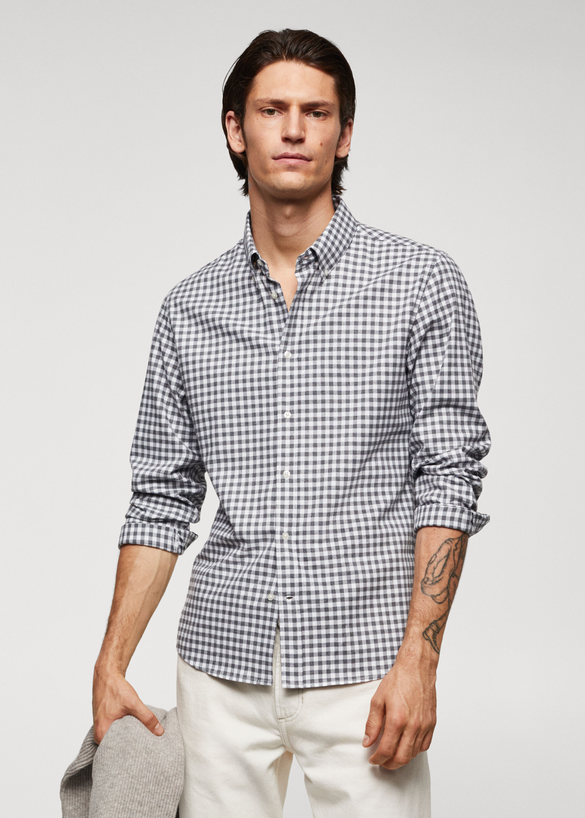 Chemise coton vichy - Plan moyen