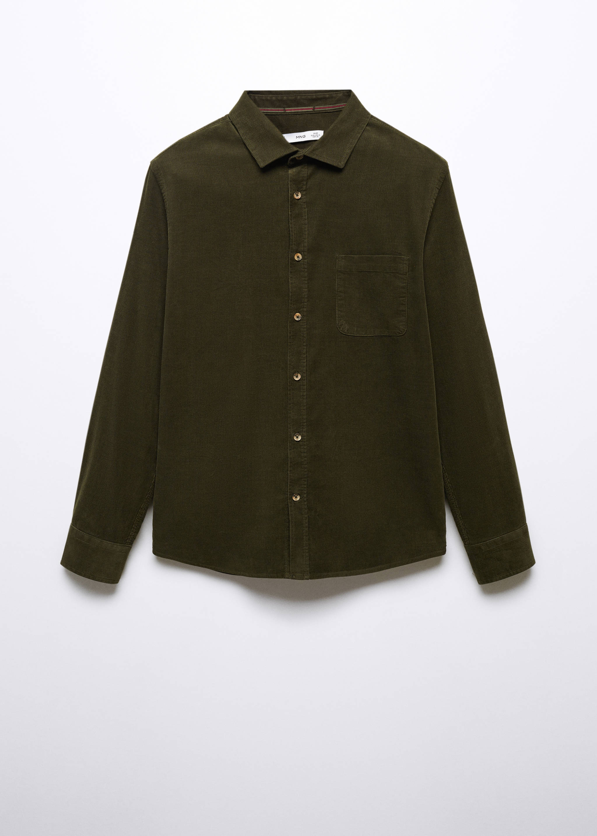 Regular fit micro corduroy shirt - Article without model