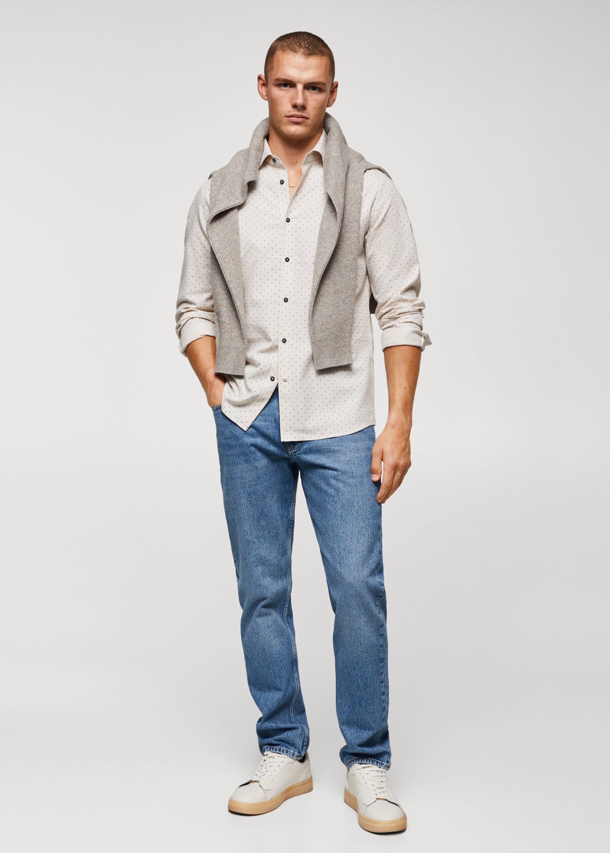 100% cotton printed shirt - General plane