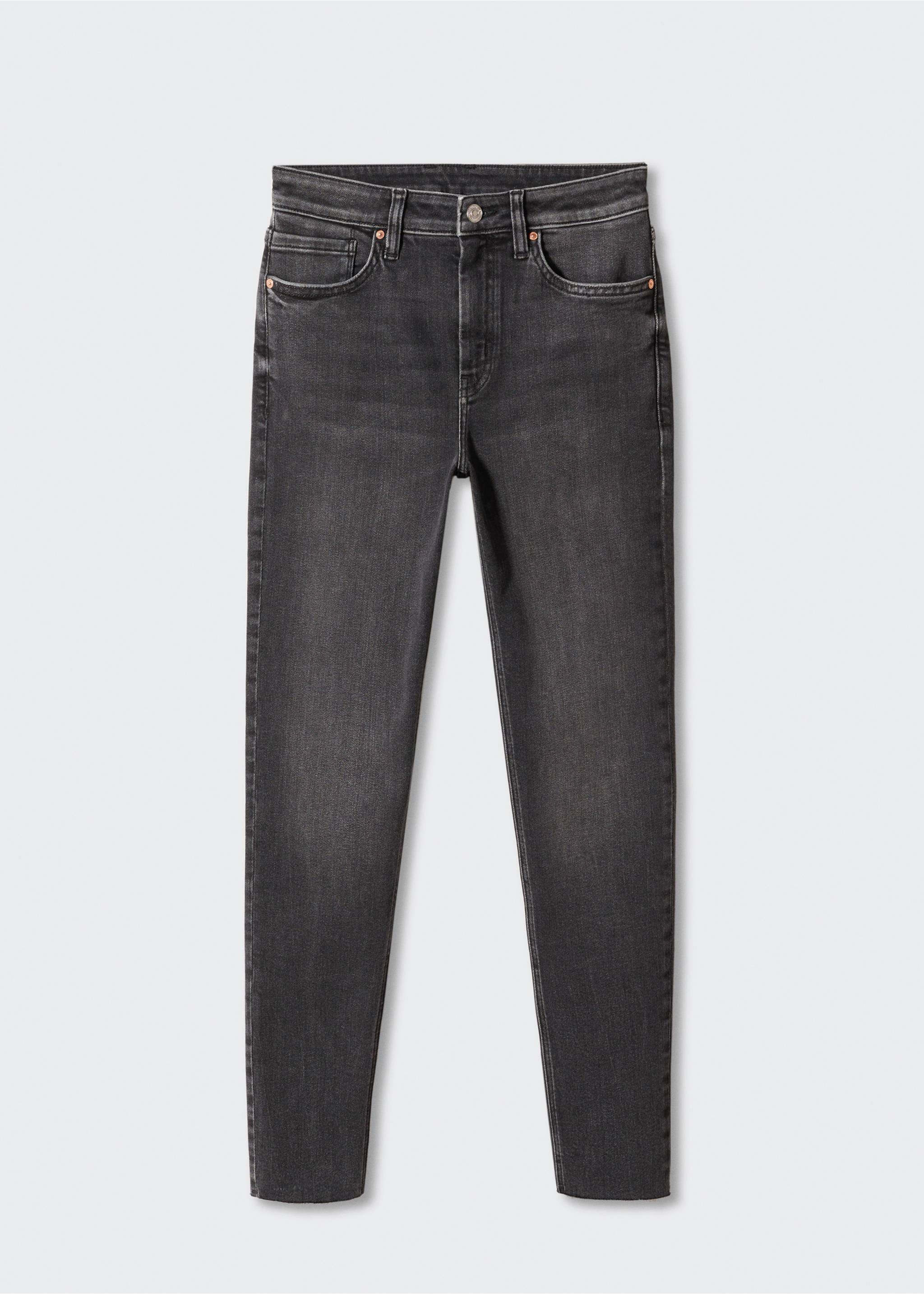 Skinny cropped jeans - Article without model, Open Grey. Ref: 57085957-00.