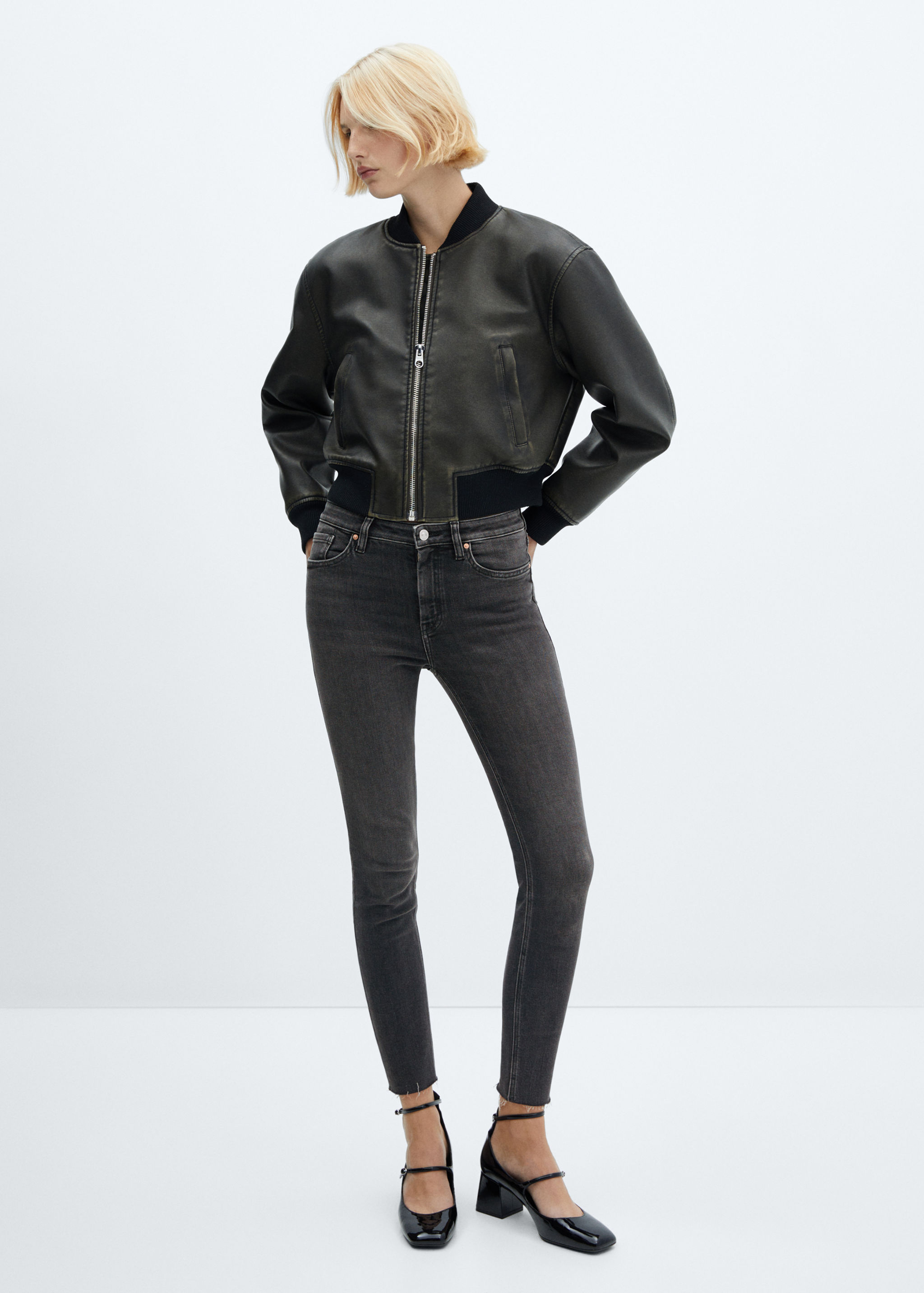 Jeans skinny cropped - Plano geral