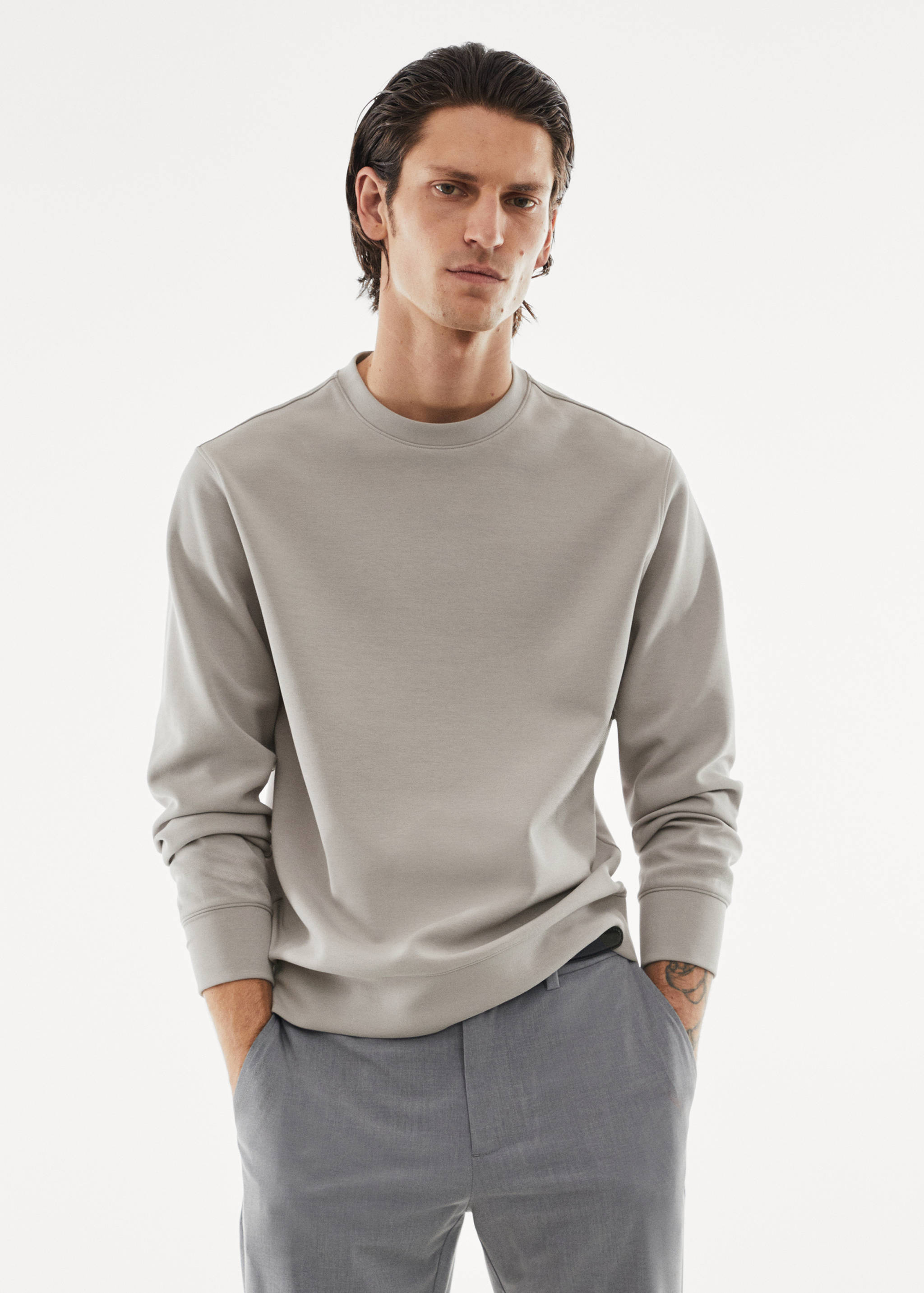 Breathable recycled fabric sweatshirt - Medium plane