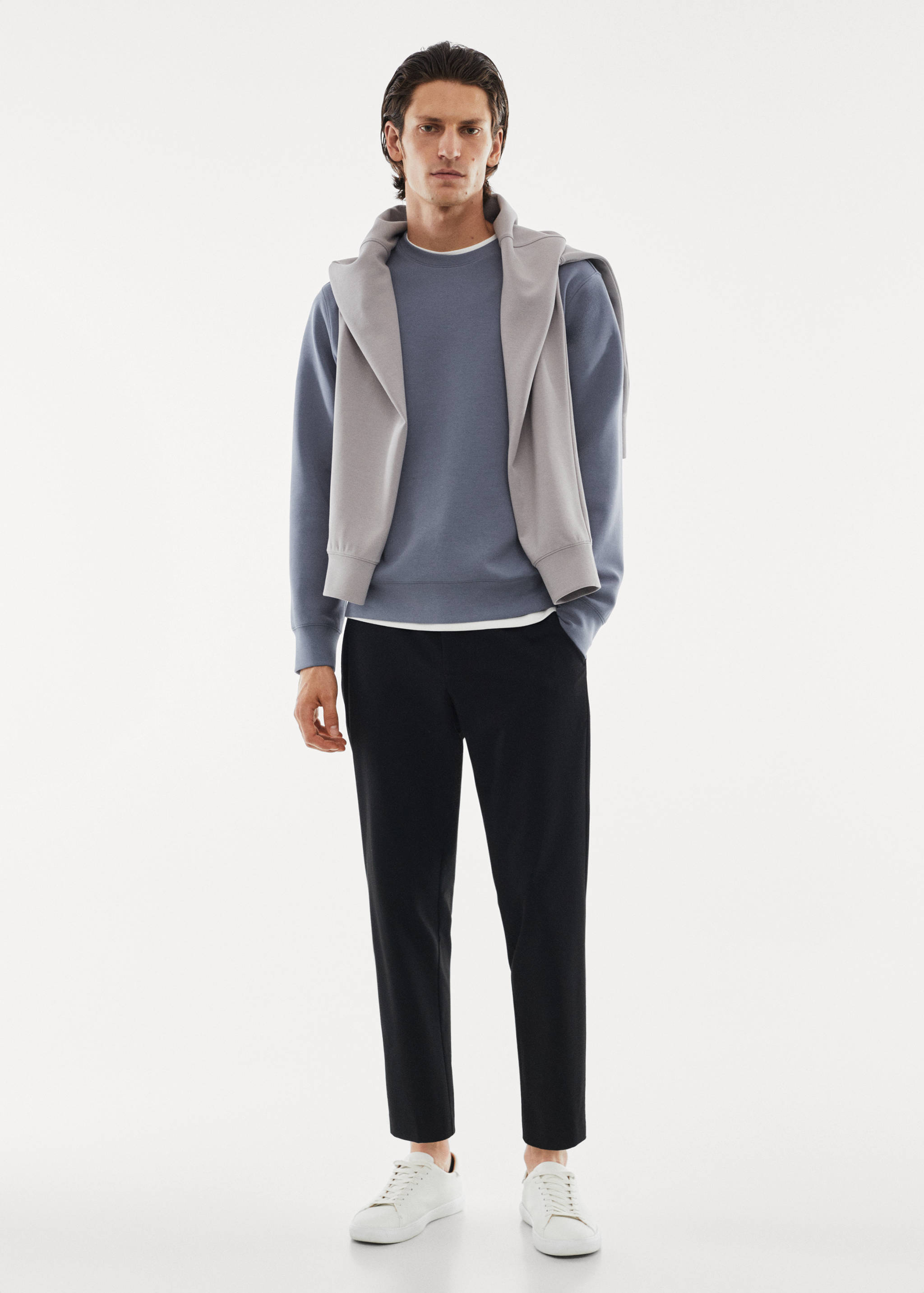 Breathable recycled fabric sweatshirt - General plane