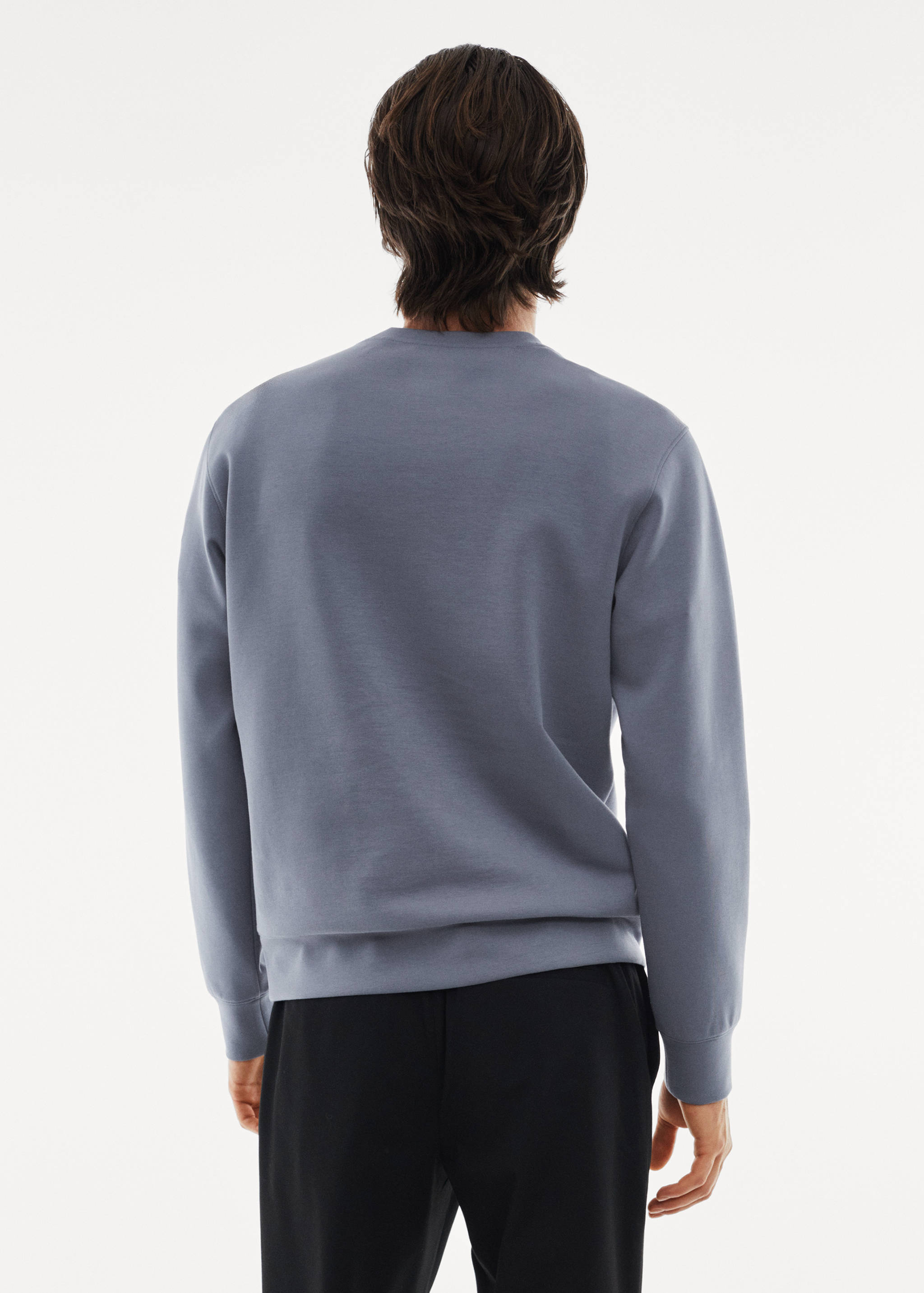 Breathable recycled fabric sweatshirt - Reverse of the article