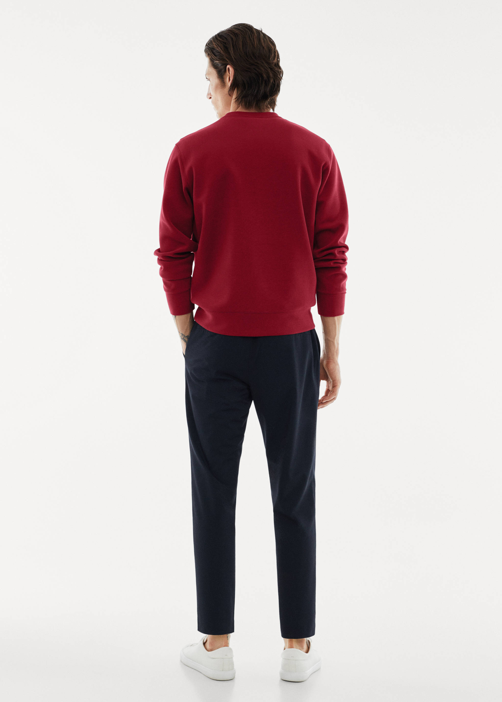 Breathable recycled fabric sweatshirt - Reverse of the article