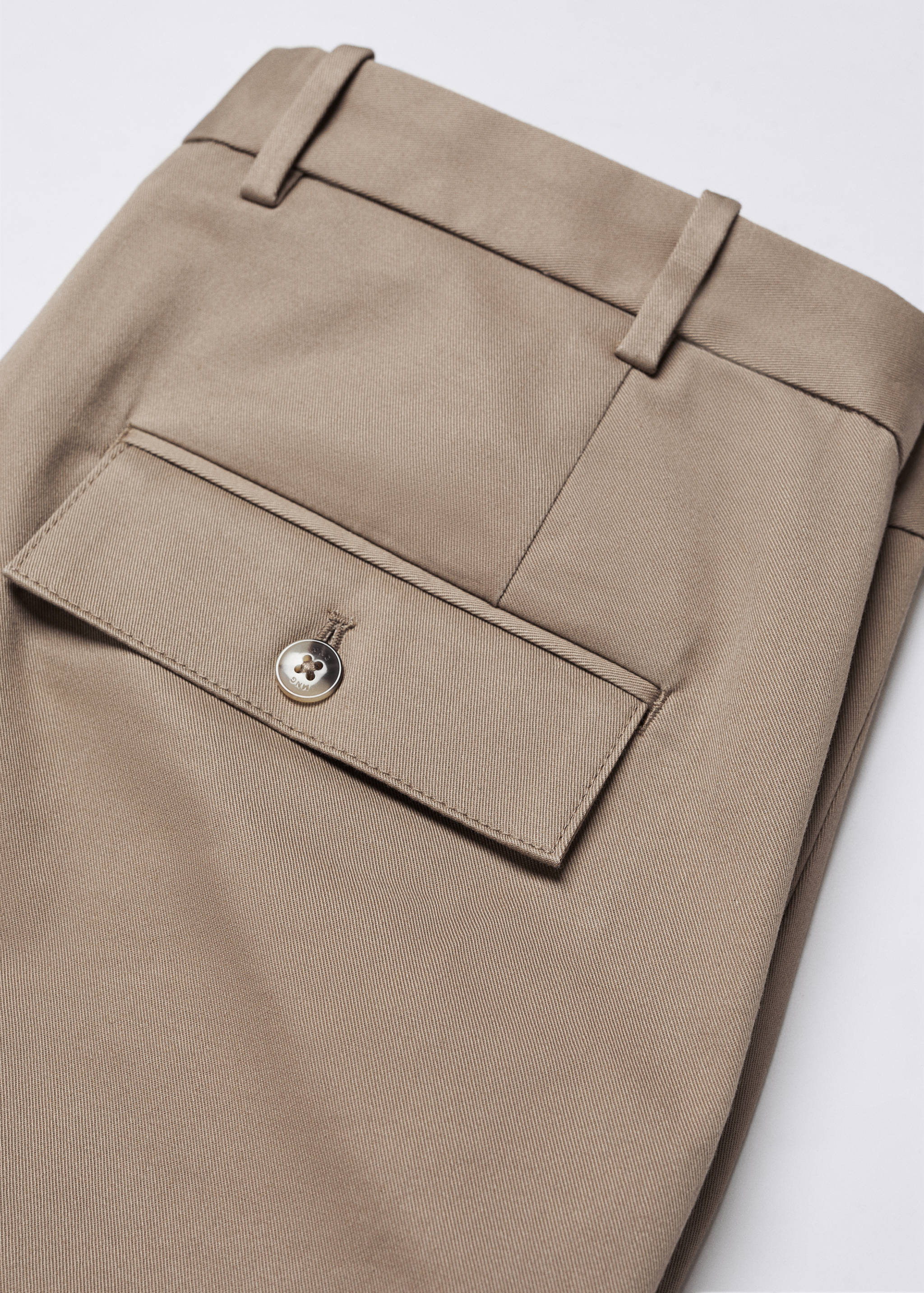 Slim-fit cotton cargo trousers - Details of the article 8