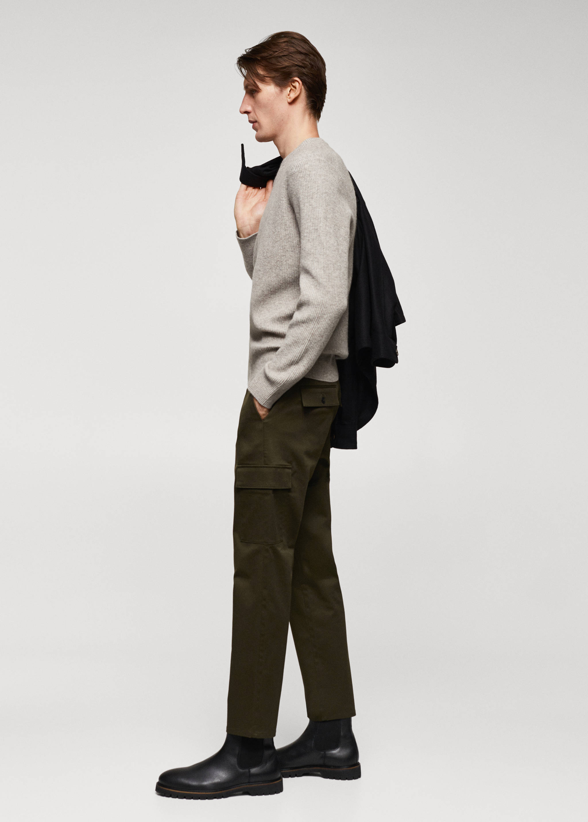 Calças cargo de algodão slim fit - Pormenor do artigo 2