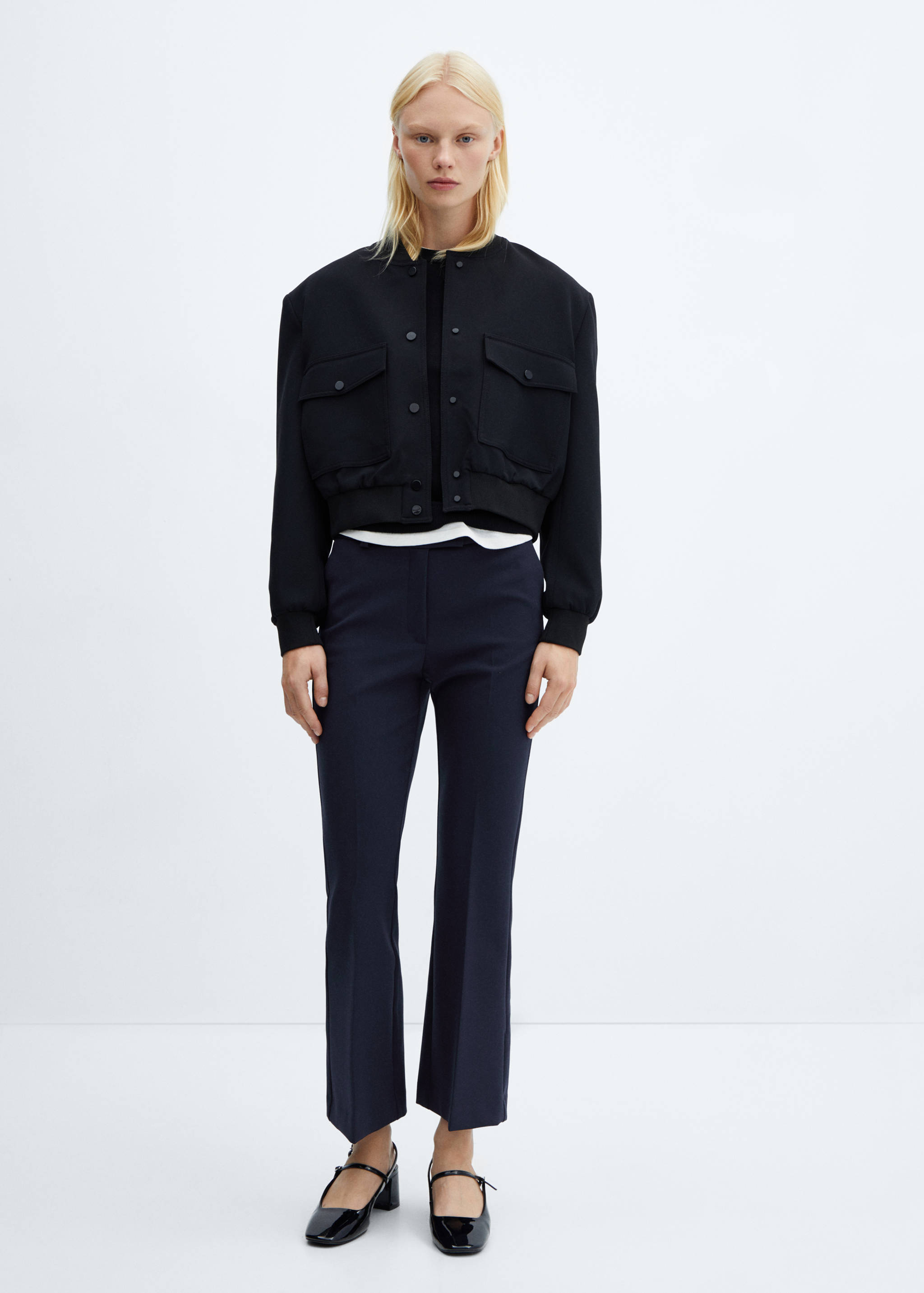 Pantalon évasé crop - Plan général