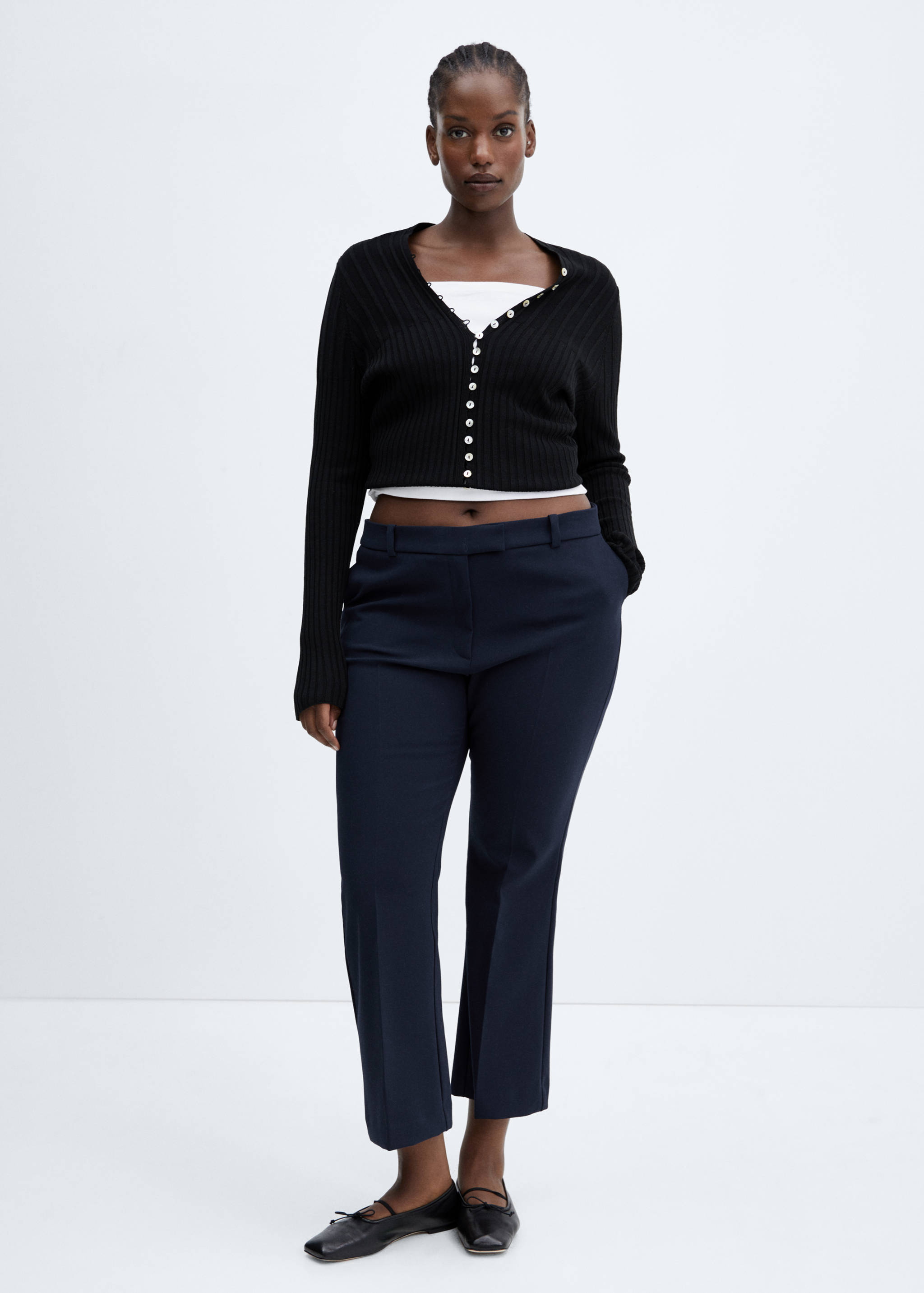 Pantalon évasé crop - Détail de l'article 6